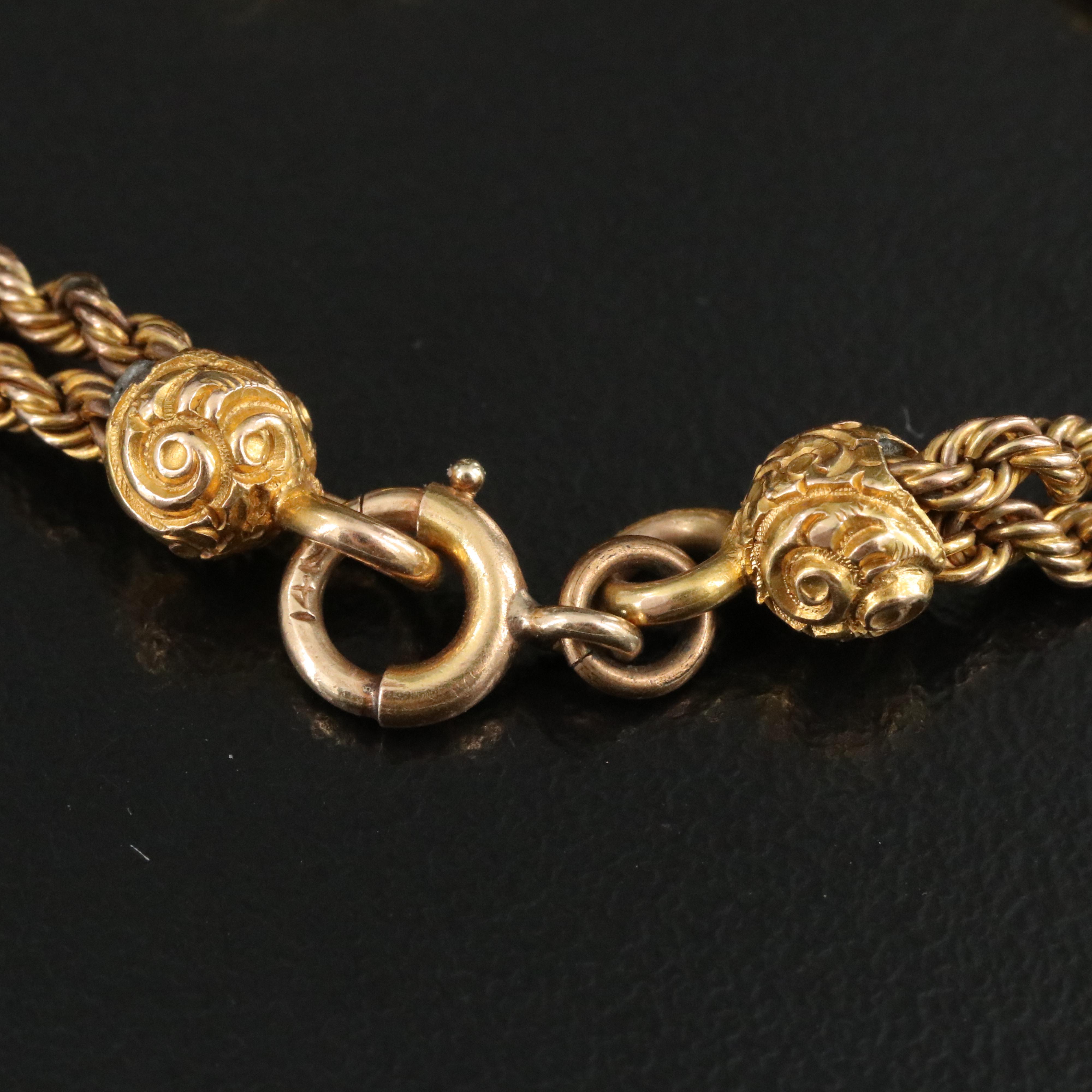 Early 1900s 14K 0.13 CTW Diamond Hand Engraved Slide Bracelet