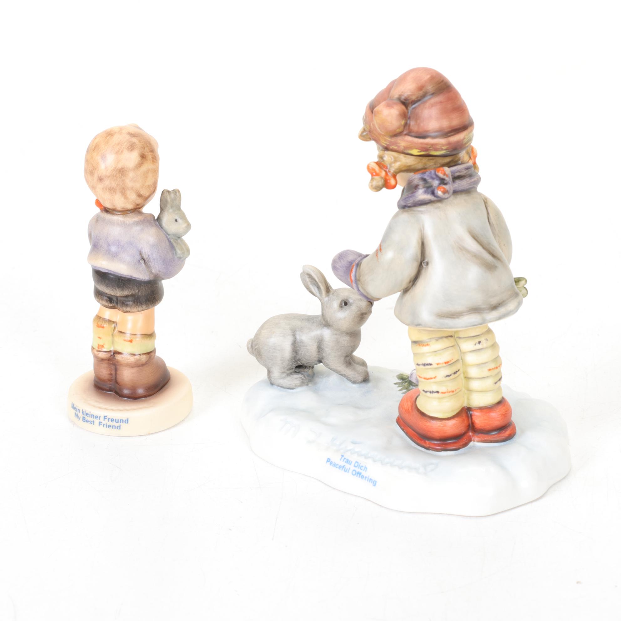 Goebel Hummel Figurines Featuring First Edition Signed "My Best Friend"