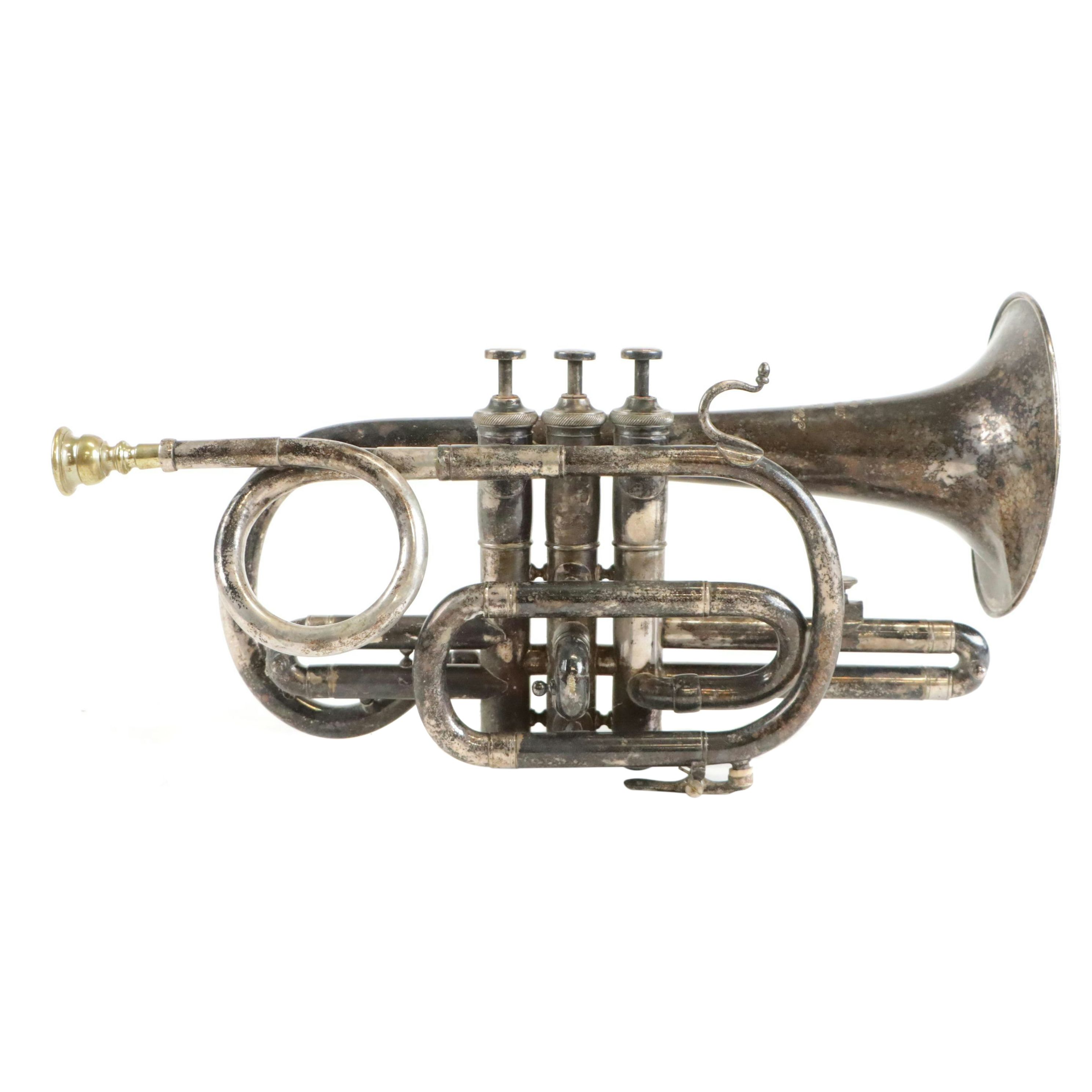 F. Jaubert & Cie. Eb Cornet (Paris, France) by Lyon & Healy, 19th Century