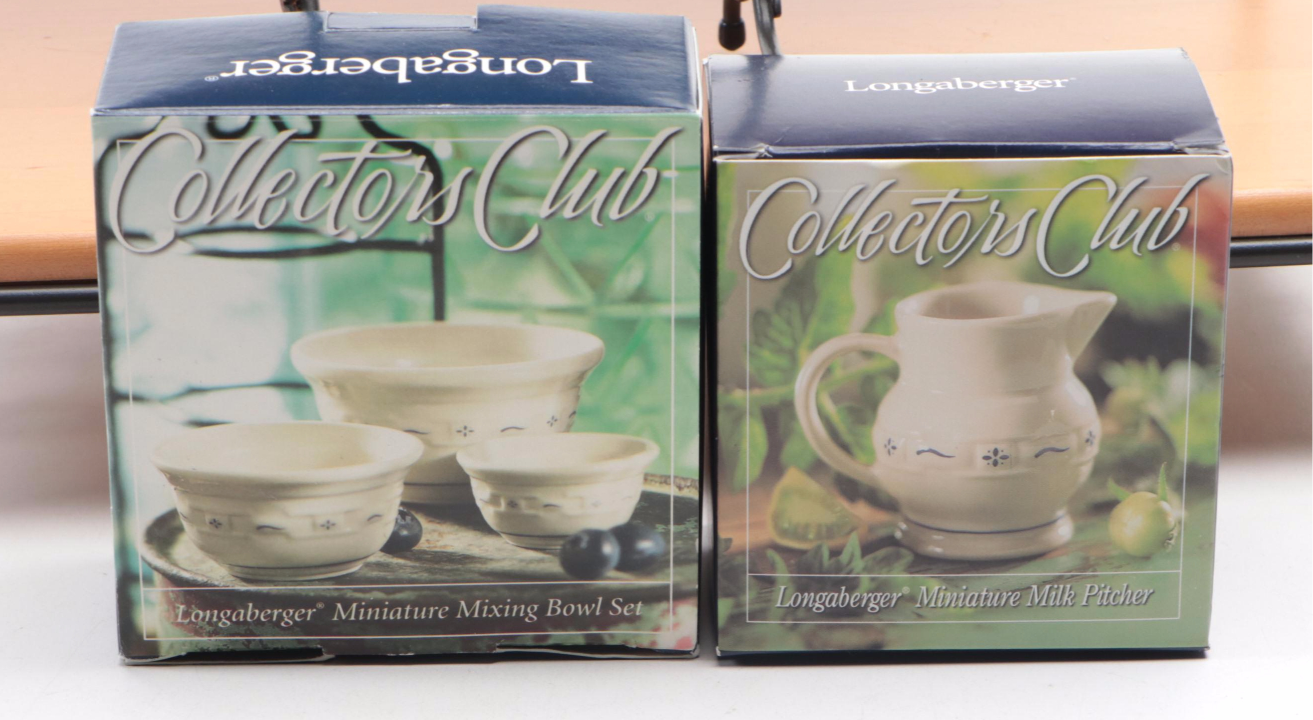 Longaberger "Woven Traditions" Ceramic Saucers with Baskets, Organizer, and More