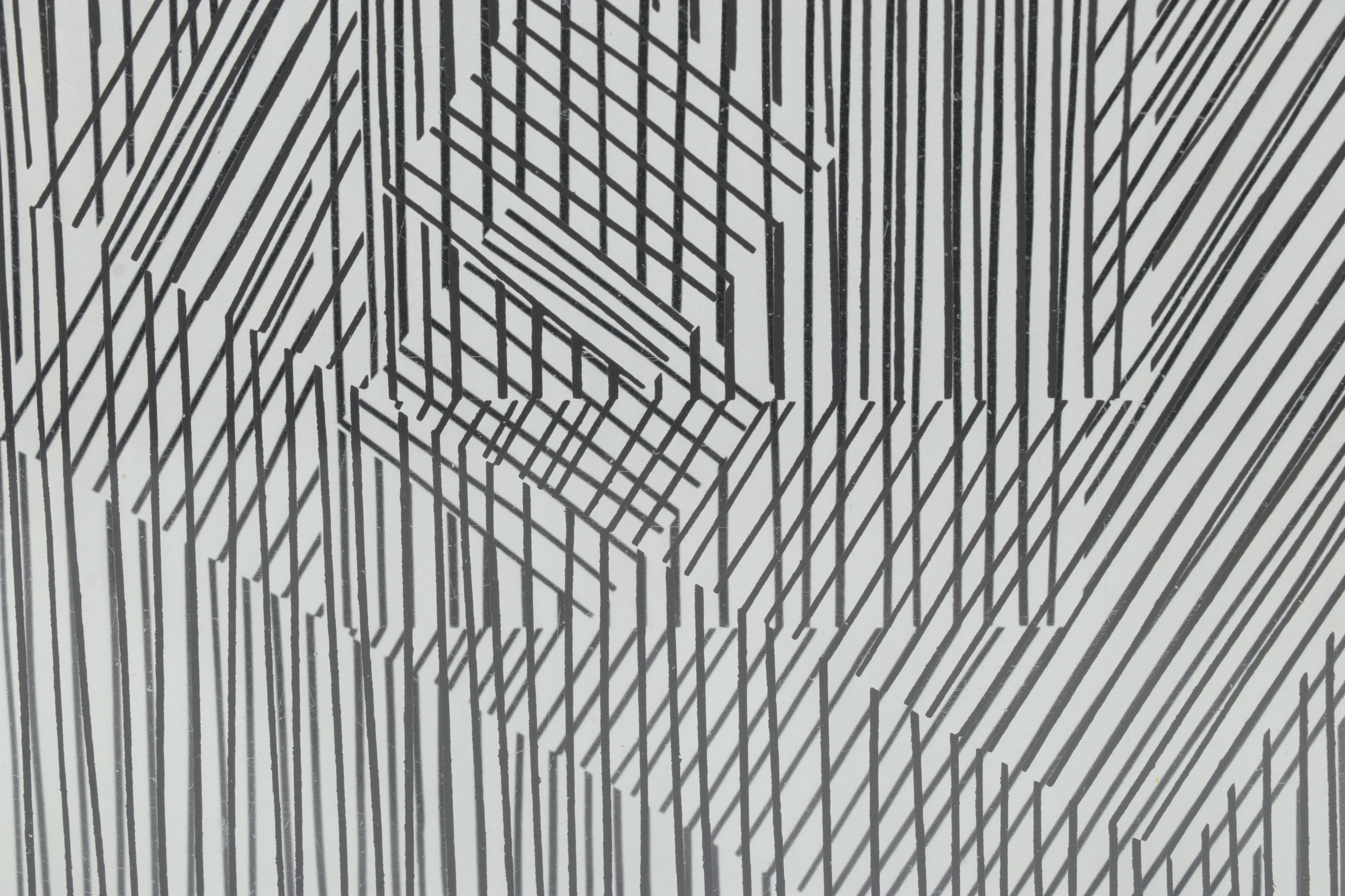 Victor Vasarely Op Art Serigraph 3-D Assemblage From "Cinétiques," 1973