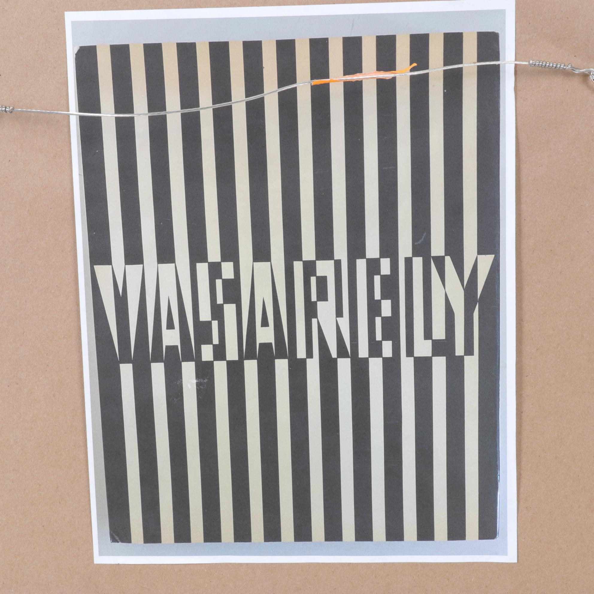 Victor Vasarely Op Art Serigraph 3-D Assemblage From "Cinétiques," 1973