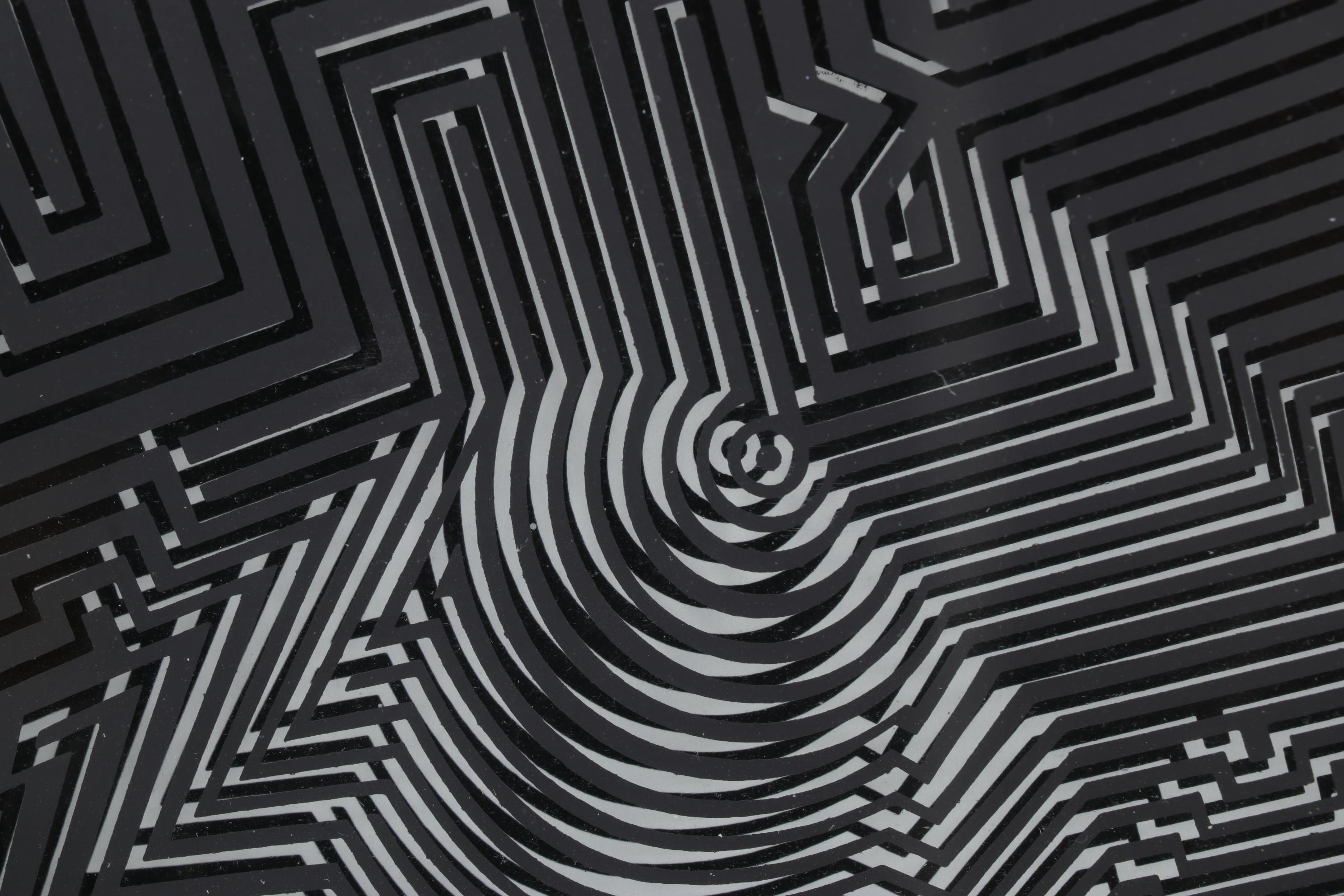 Victor Vasarely Op Art Serigraph 3-D Assemblage From "Cinétiques," 1973