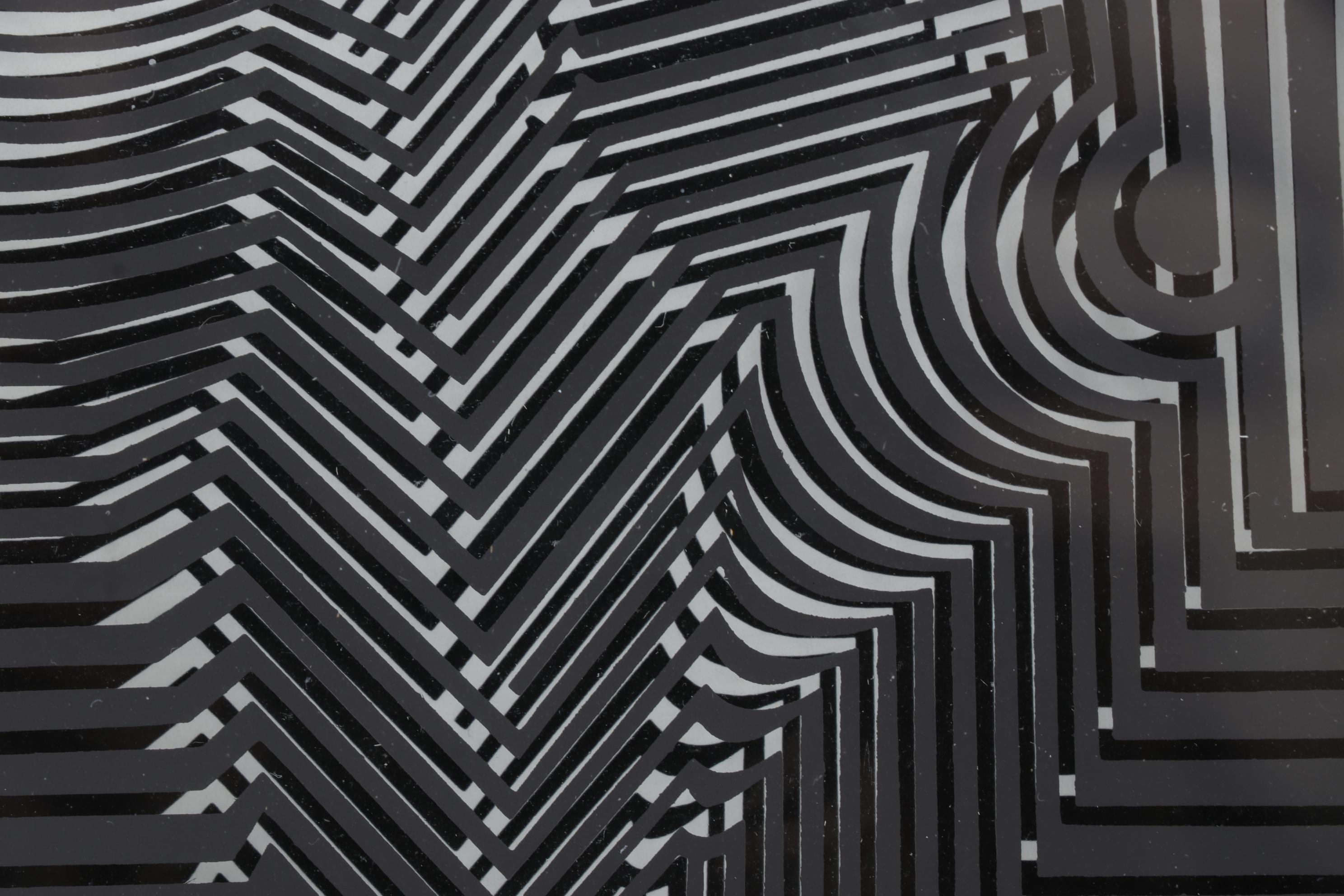 Victor Vasarely Op Art Serigraph 3-D Assemblage From "Cinétiques," 1973