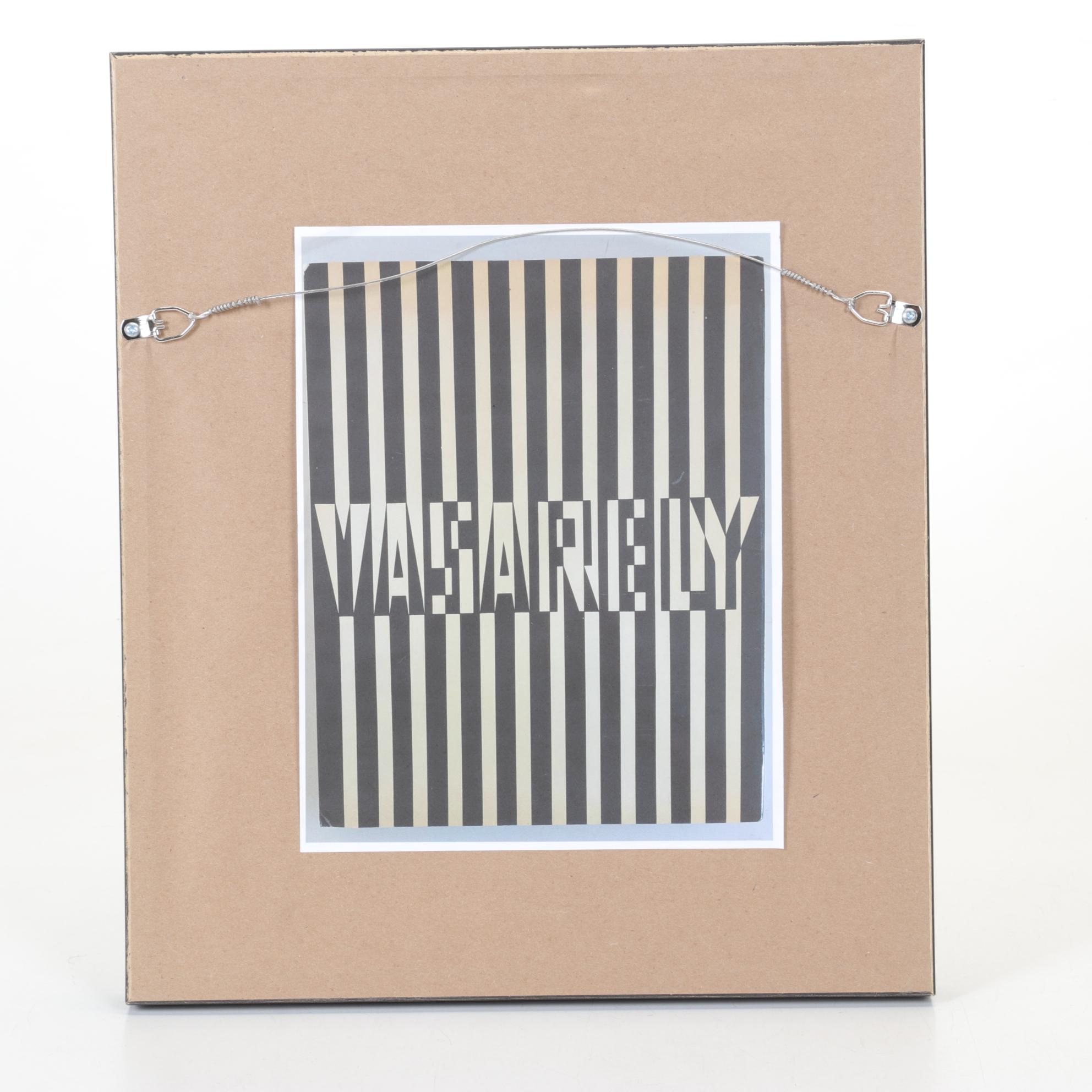 Victor Vasarely Op Art Serigraph 3-D Assemblage From "Cinétiques," 1973