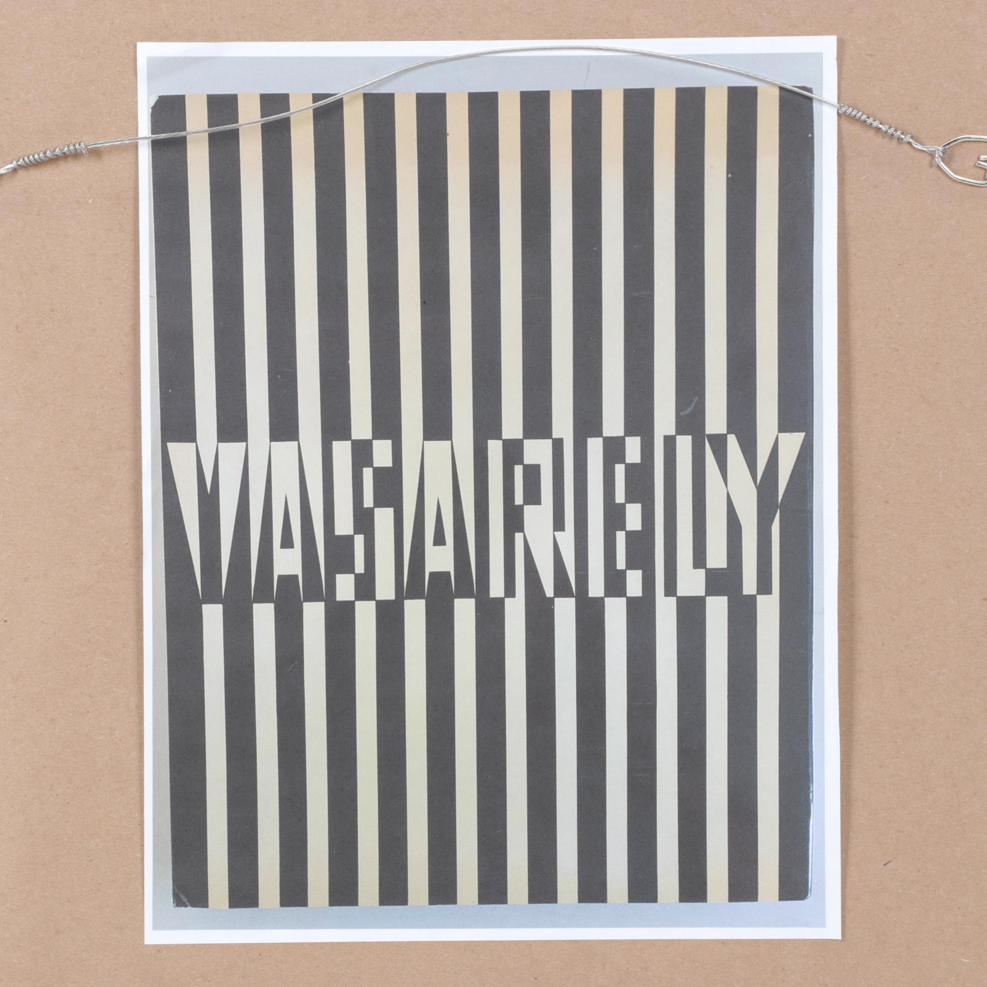 Victor Vasarely Op Art Serigraph 3-D Assemblage From "Cinétiques," 1973