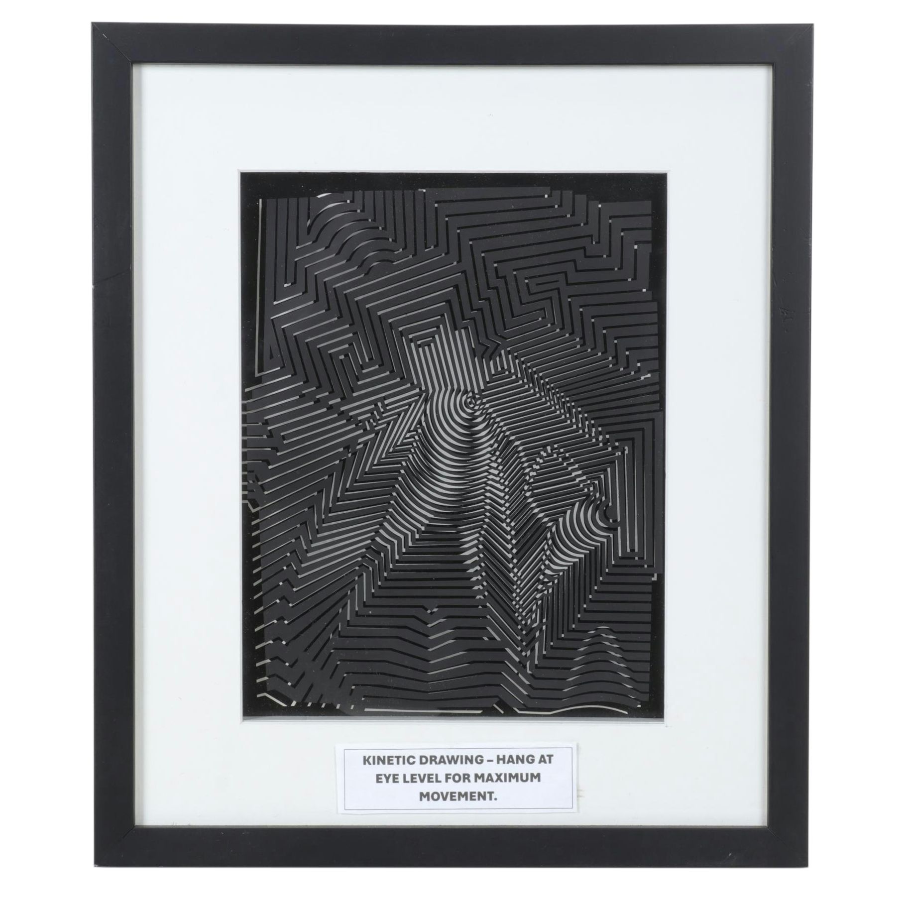 Victor Vasarely Op Art Serigraph 3-D Assemblage From "Cinétiques," 1973