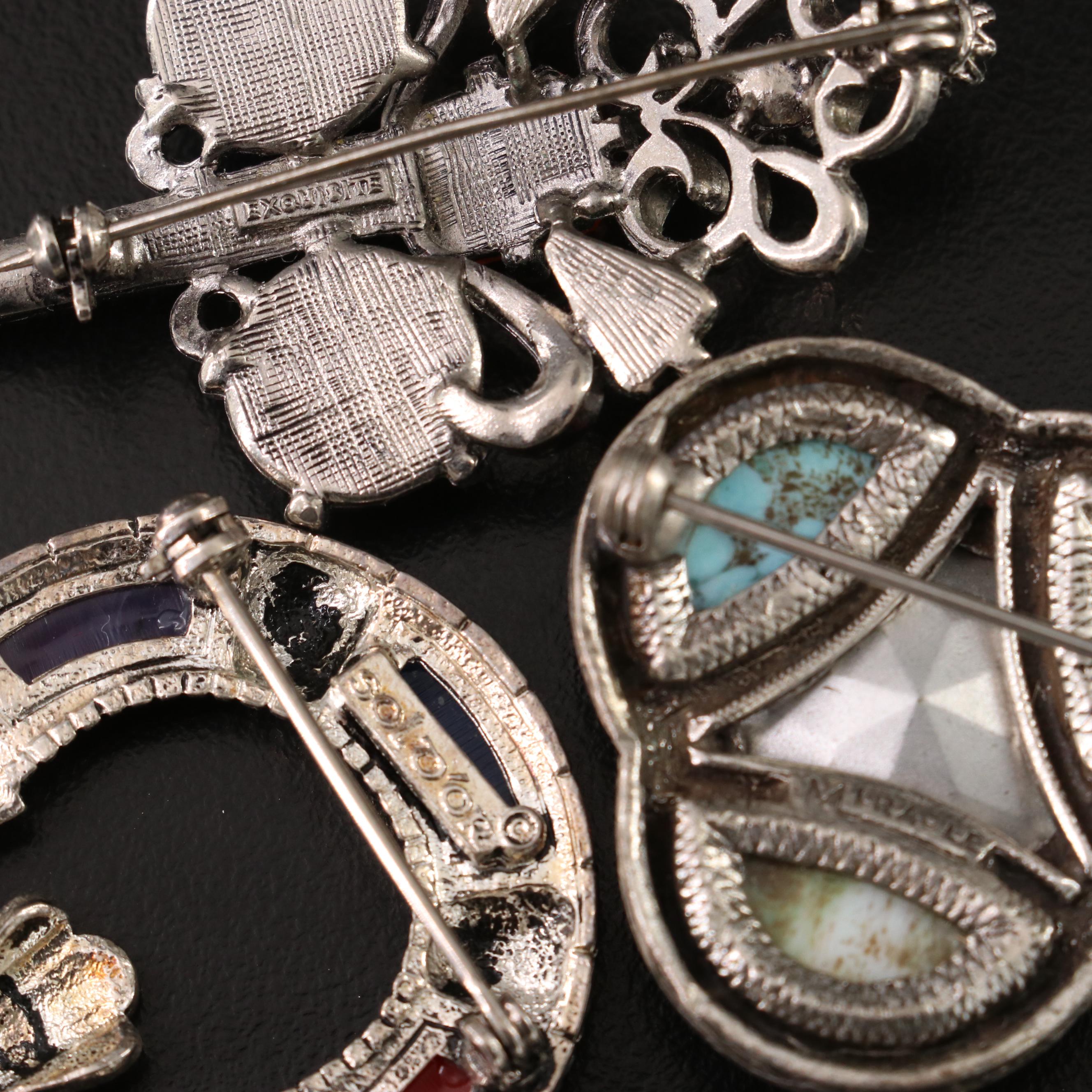 Collection of Costume Scottish Pebble Style Jewelry