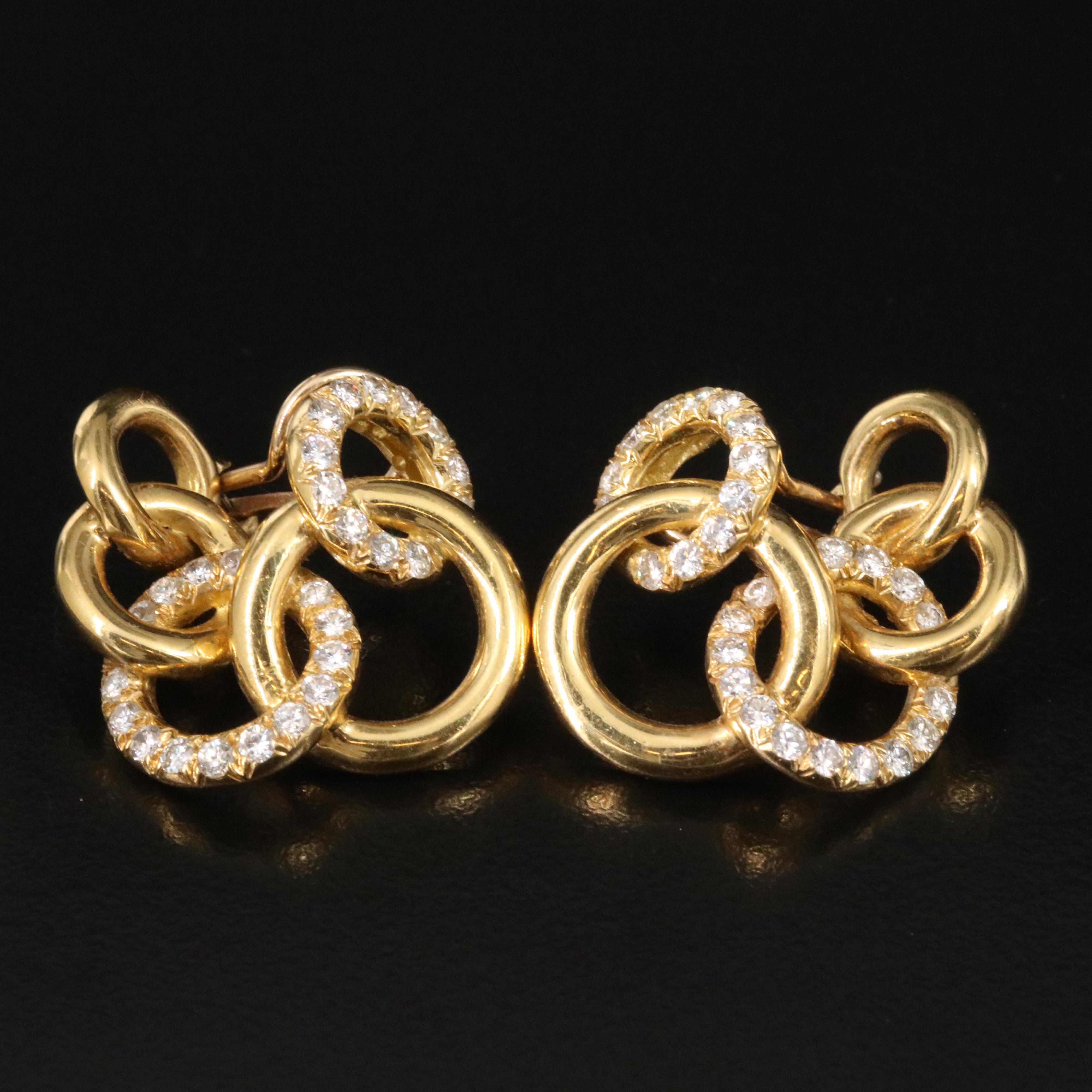 18K 1.62 CTW Diamond Earrings