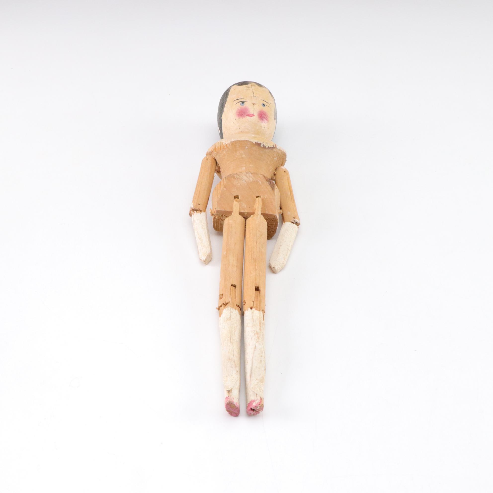 Charlie McCarthy Hand Puppet & Peg Doll