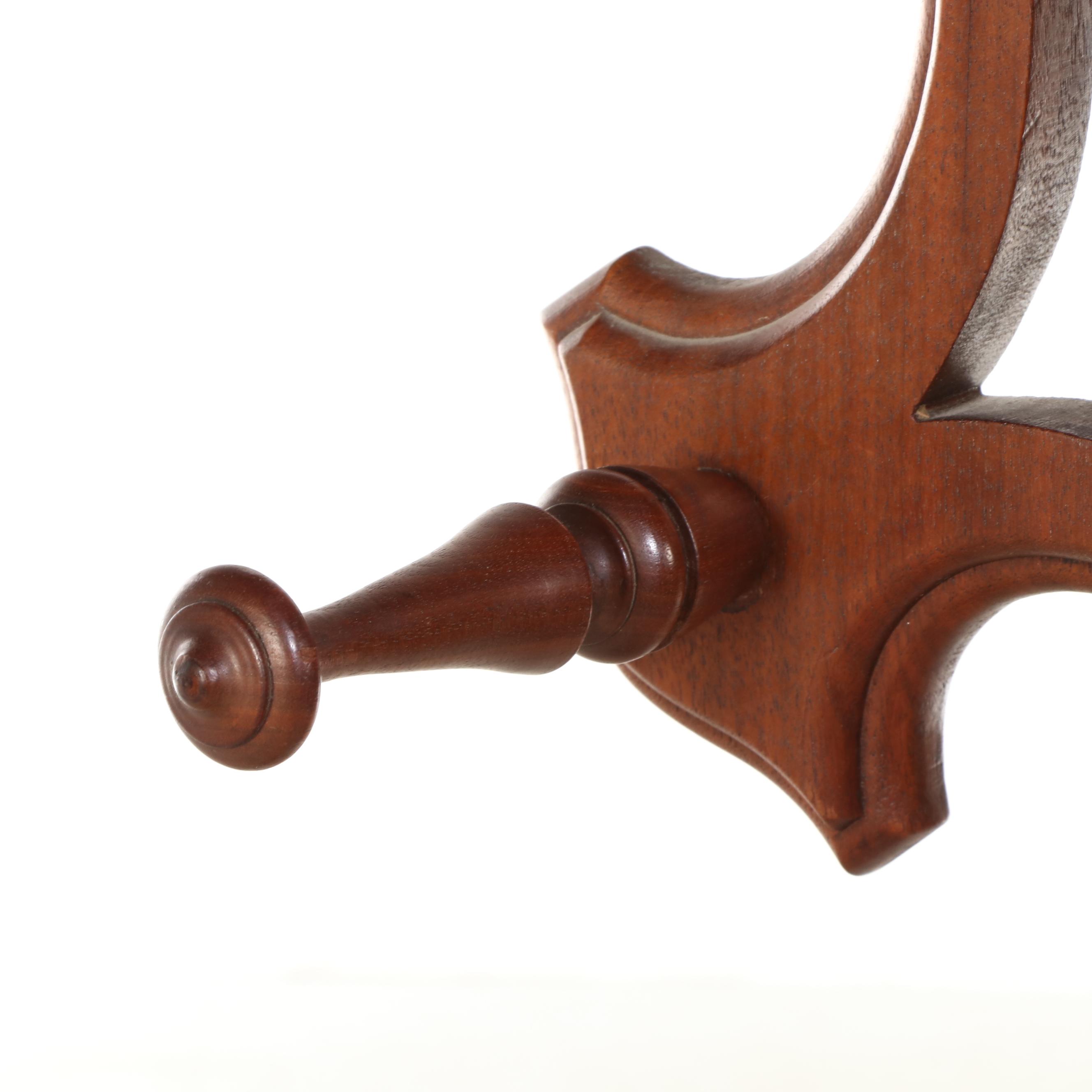 Victorian Mirrored Hall Tree with Marble Top Glove Drawer and Umbrella Stands