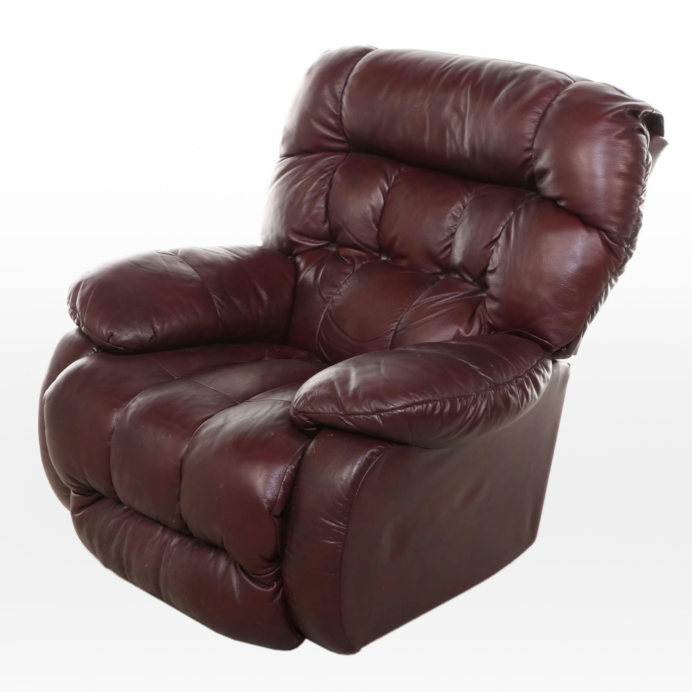 Best Chairs Overstuffed Faux Leather Recliner