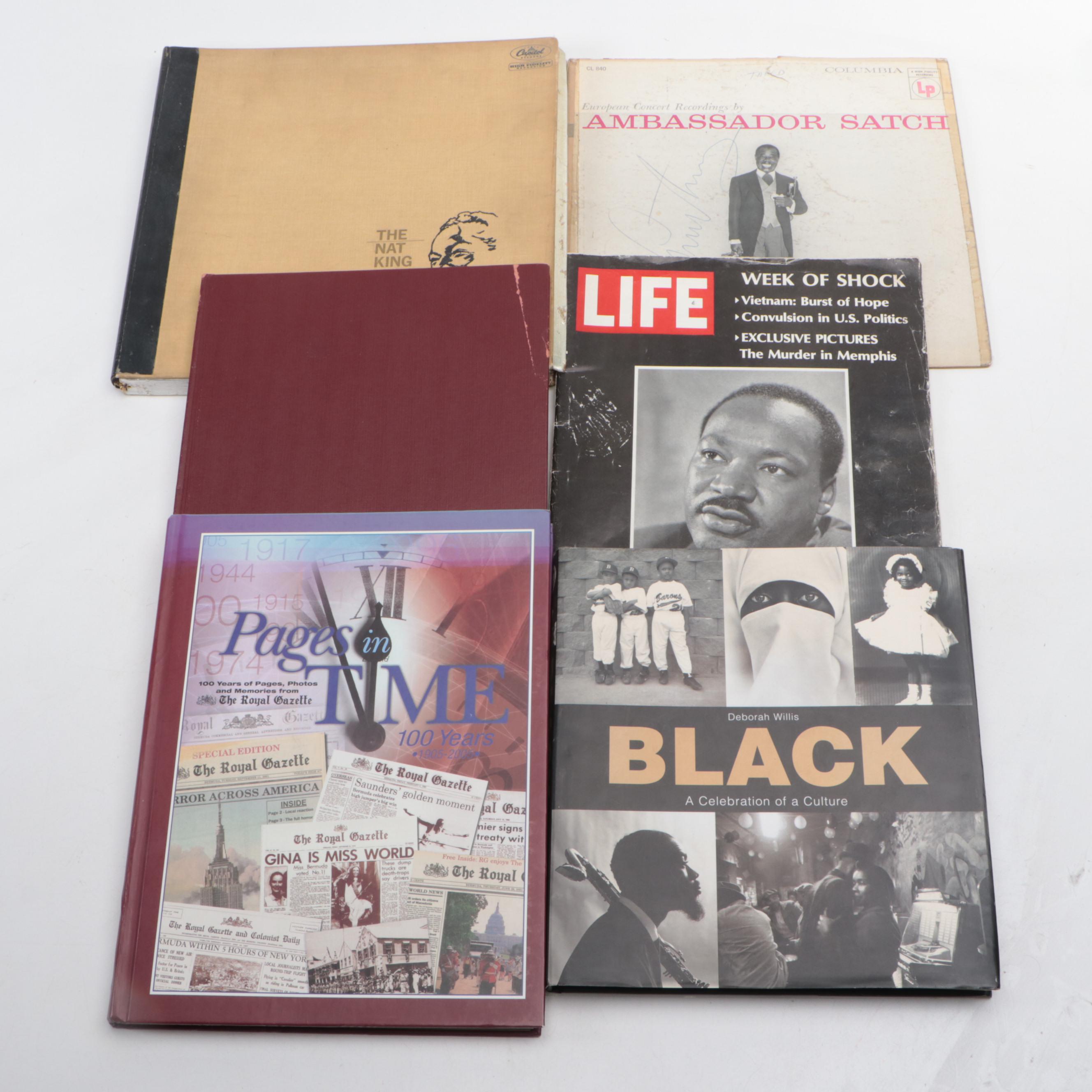 Nonfiction Books with "The Nat King Cole Story" Vinyl Record Album and More