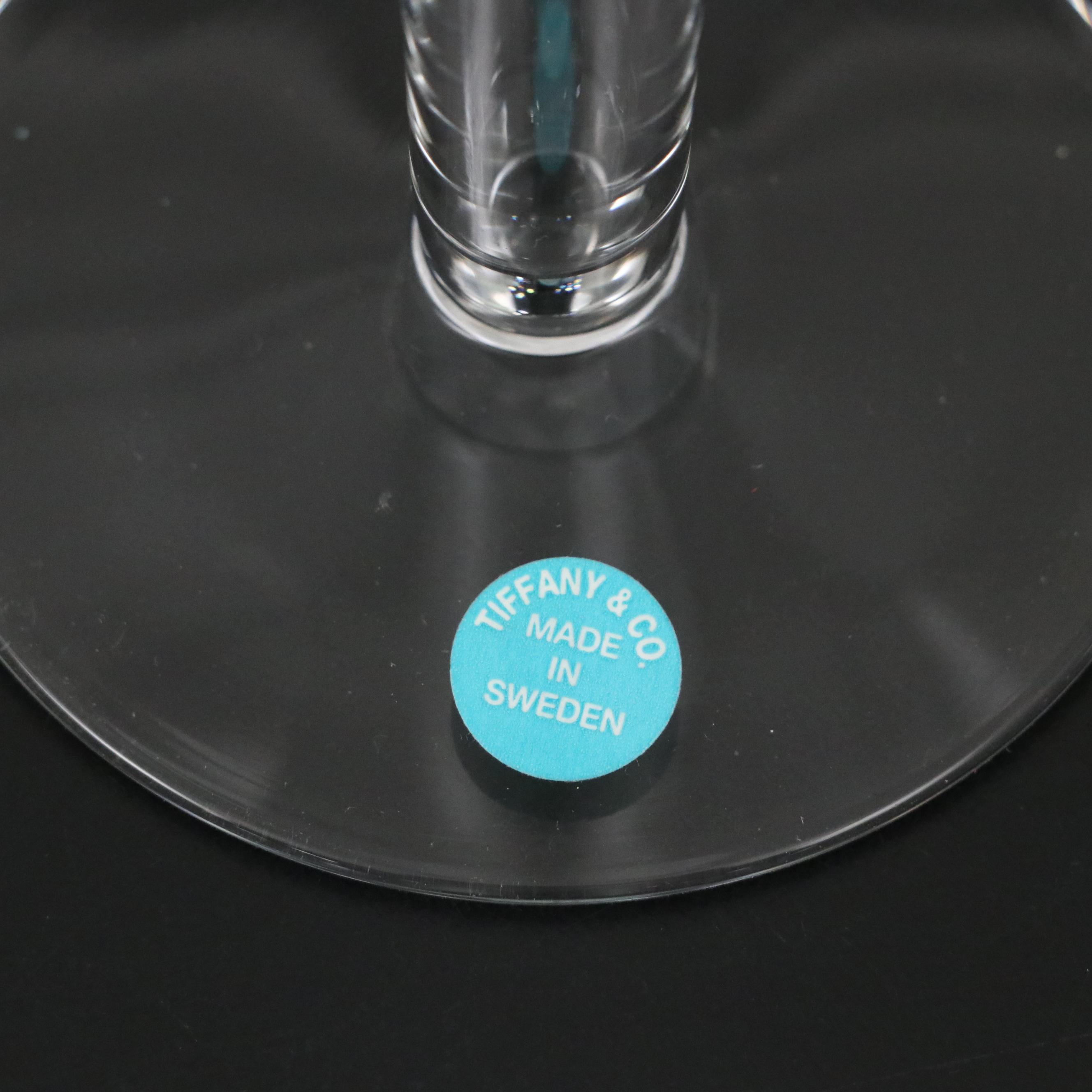 Tiffany & Co. "Trumpet" Crystal Champagne Flutes, 1996–2012