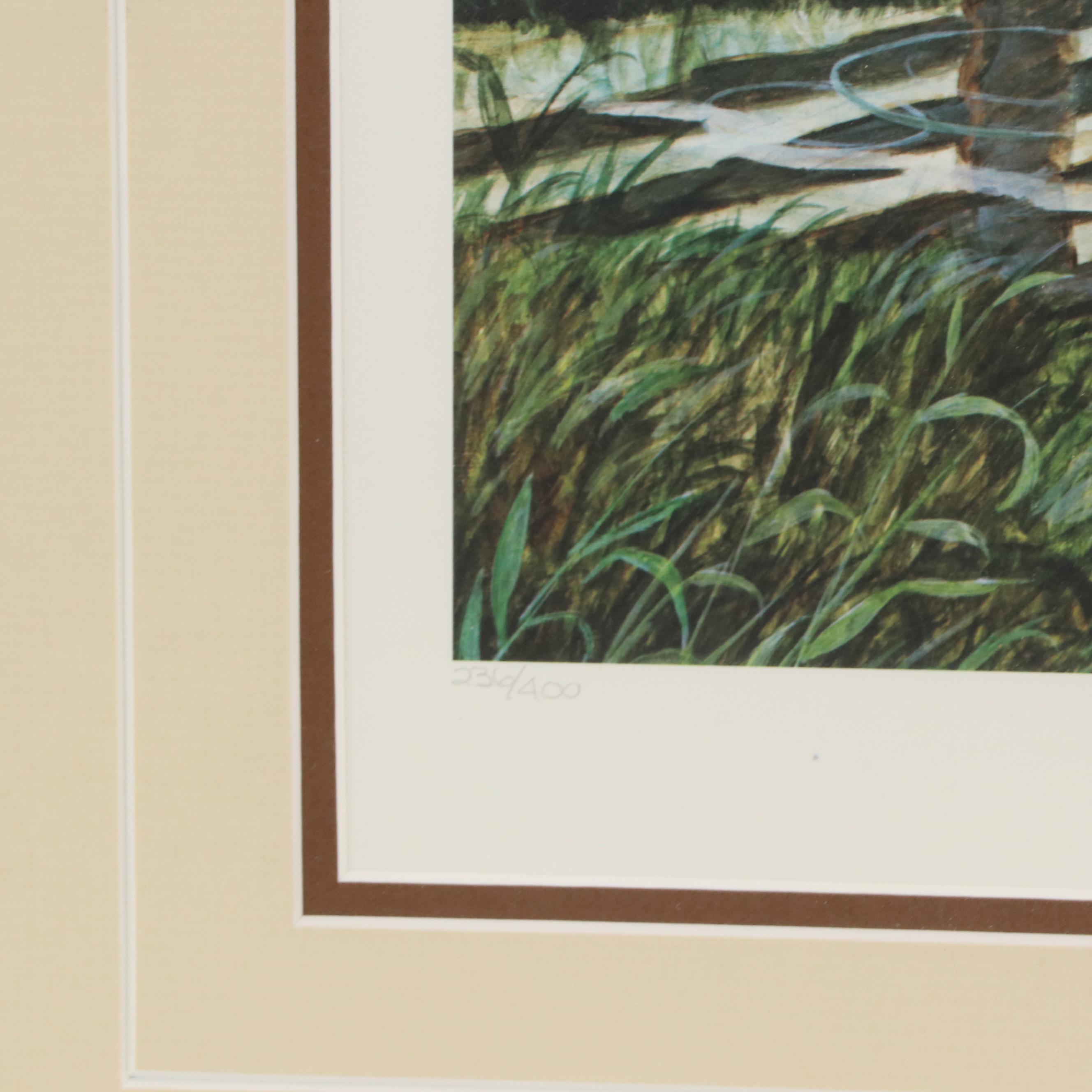 John A. Ruthven Offset Lithograph of a Dog "Sophie"