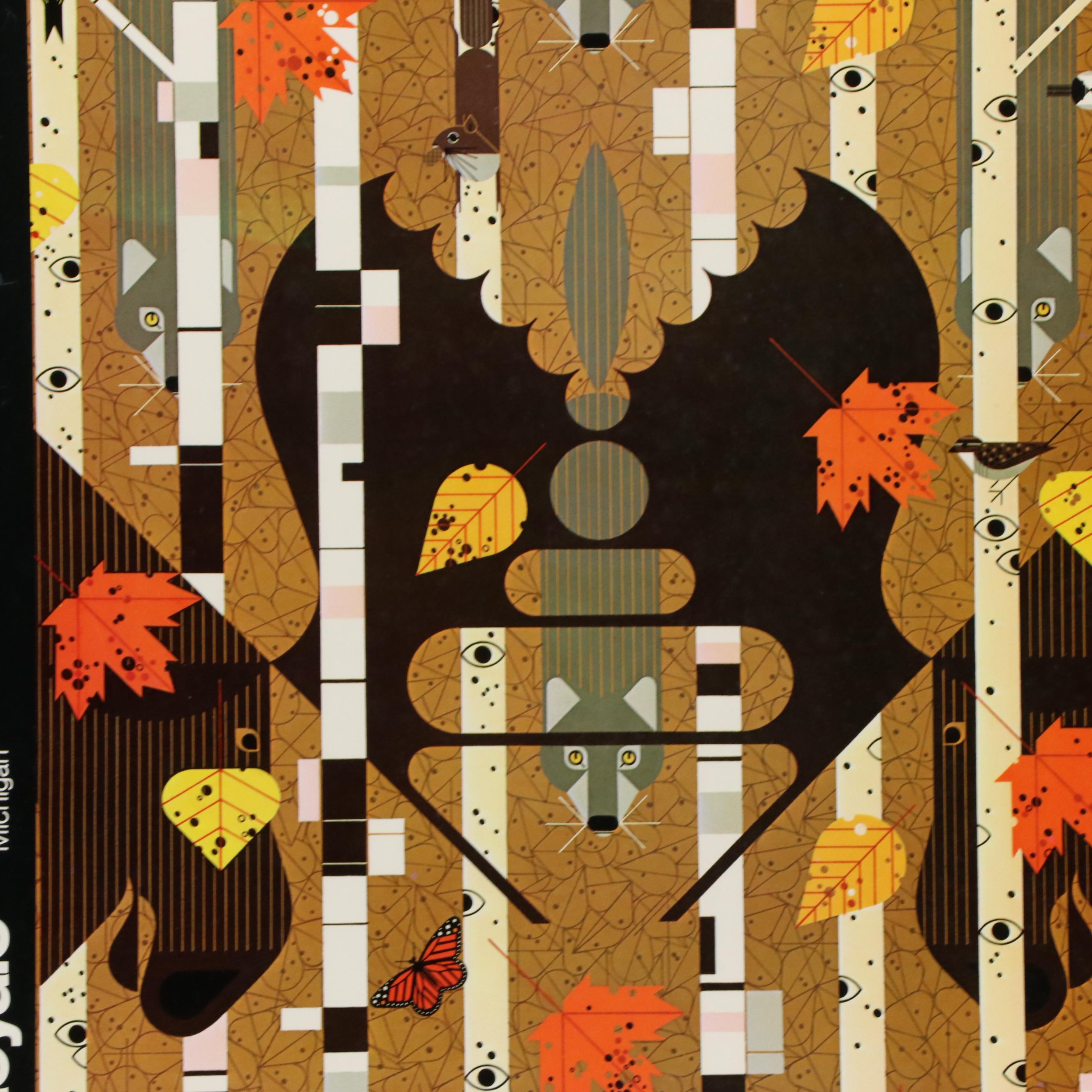 Charley Harper Offset Lithograph Poster "Isle Royale National Park"