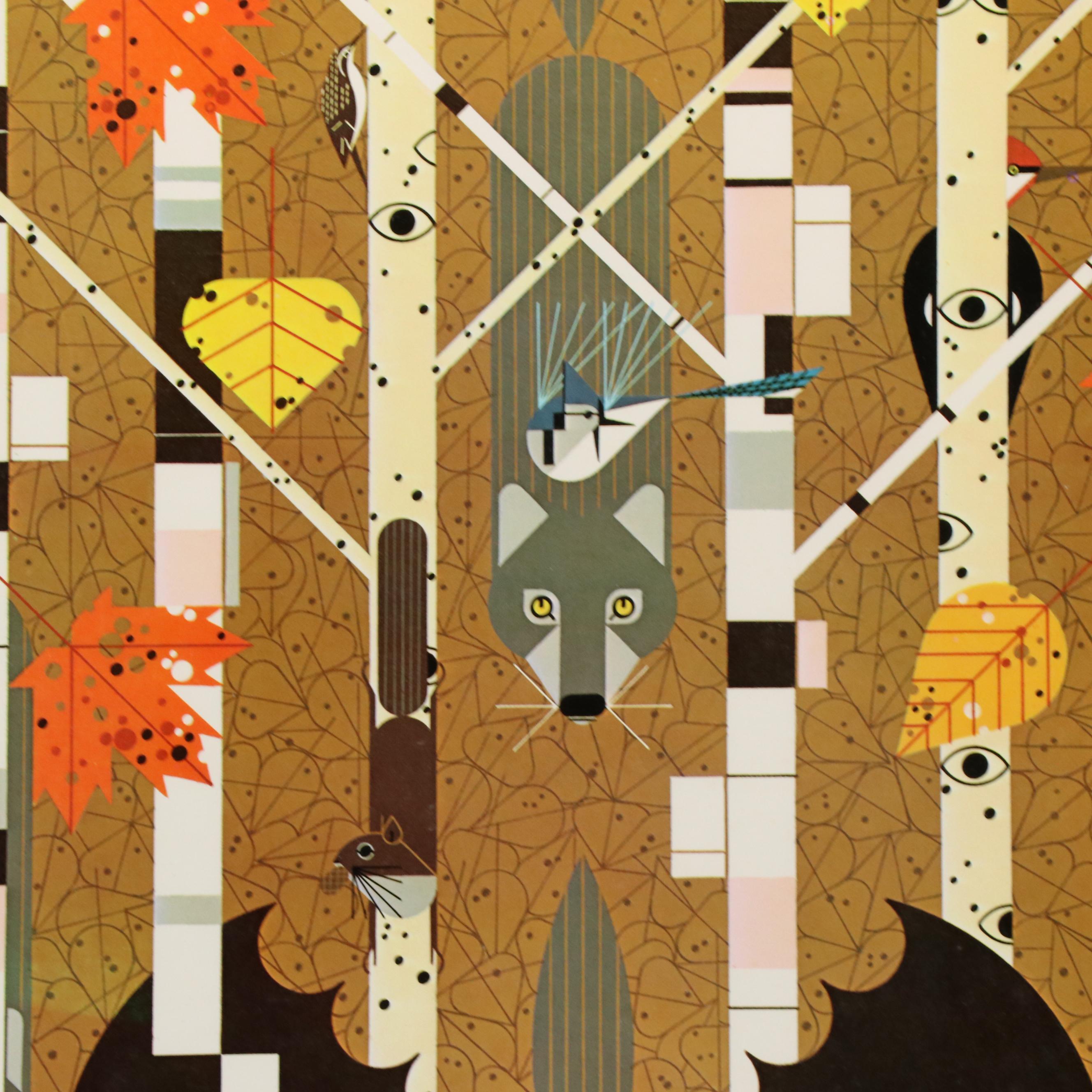 Charley Harper Offset Lithograph Poster "Isle Royale National Park"