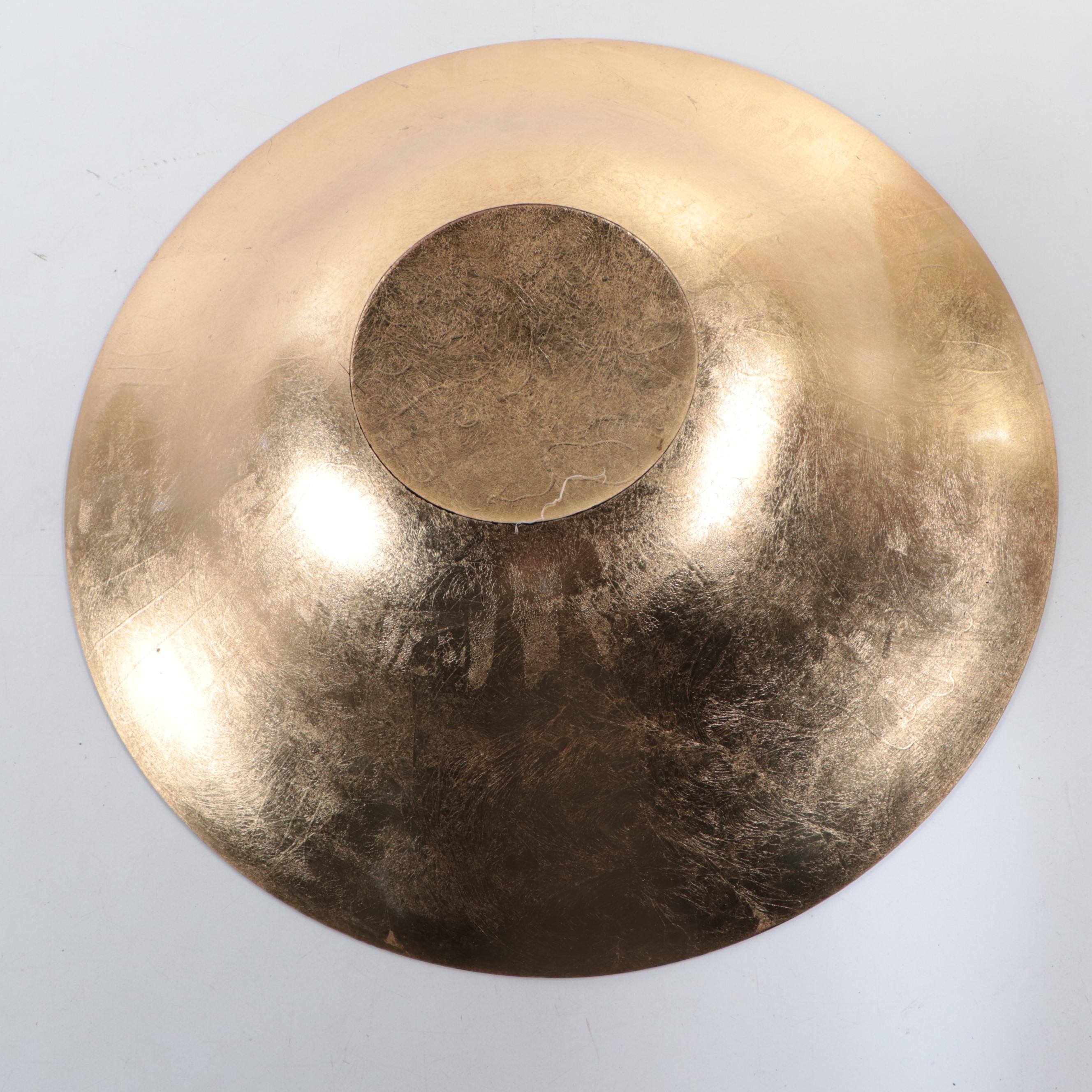 Pier 1 Red Art Glass Centerpiece Bowl