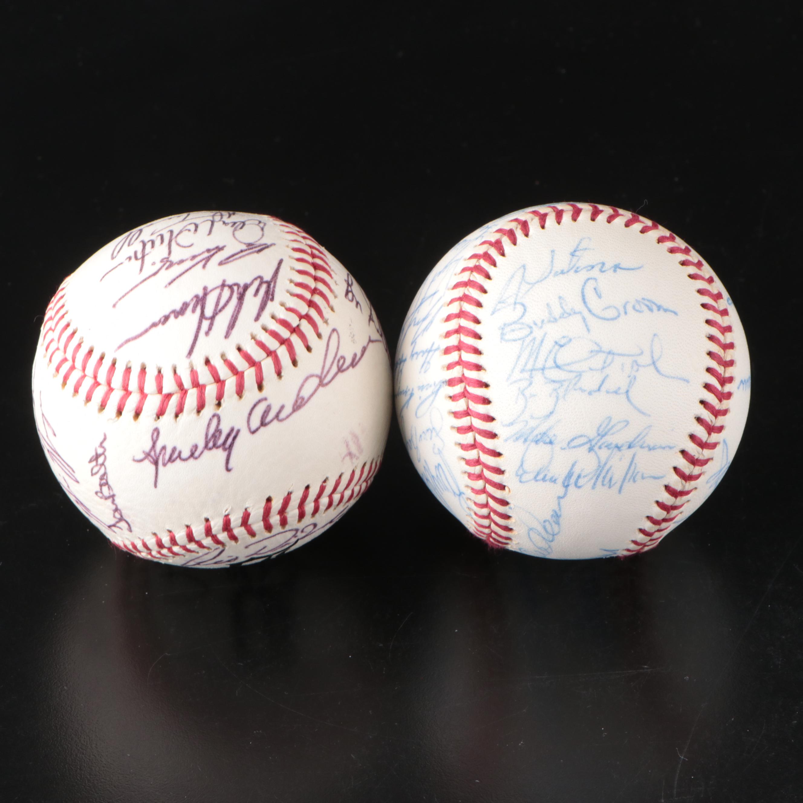 Detroit Tigers Team Signed Baseballs with Al Kaline, Buddy Bell, and More
