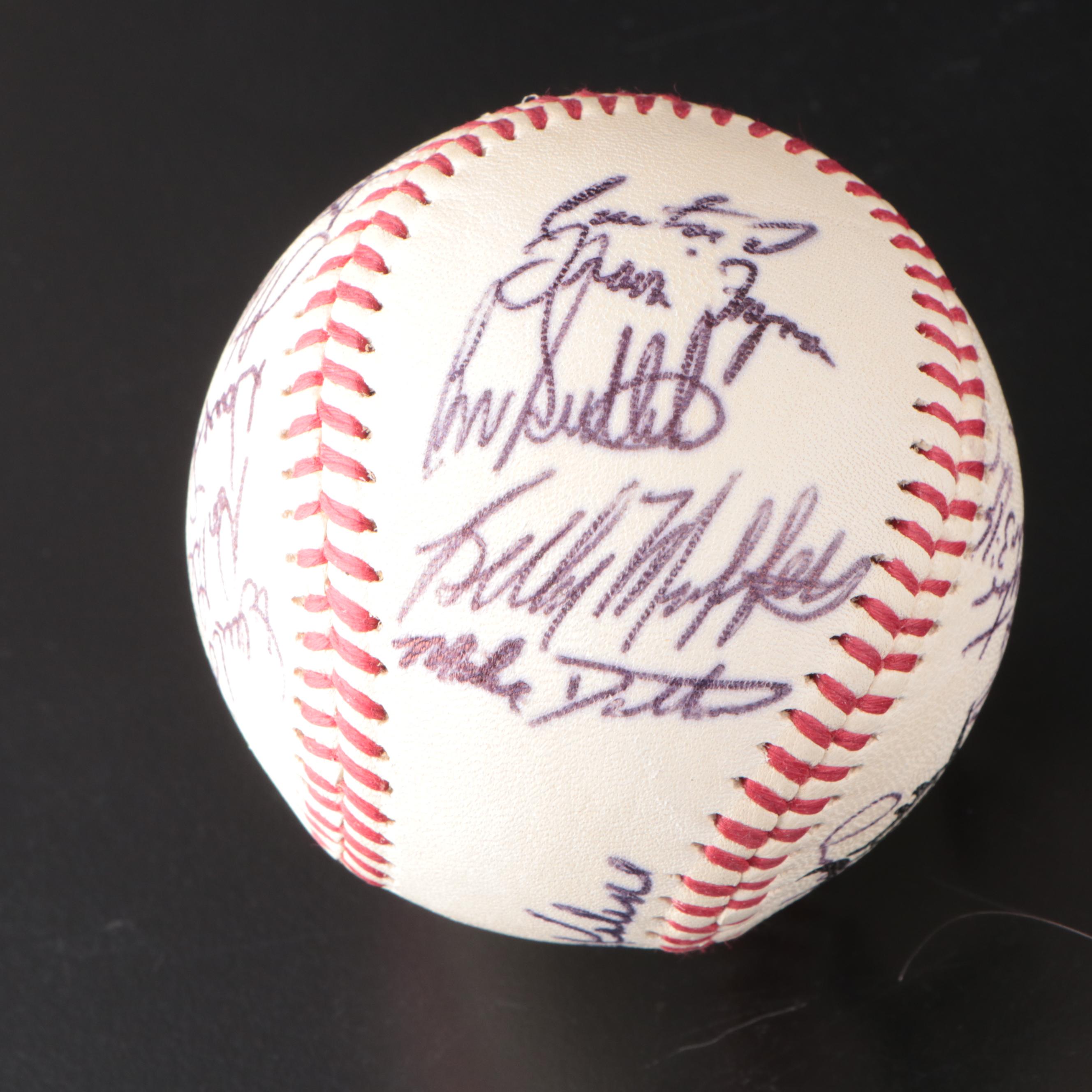 Detroit Tigers Team Signed Baseballs with Al Kaline, Buddy Bell, and More