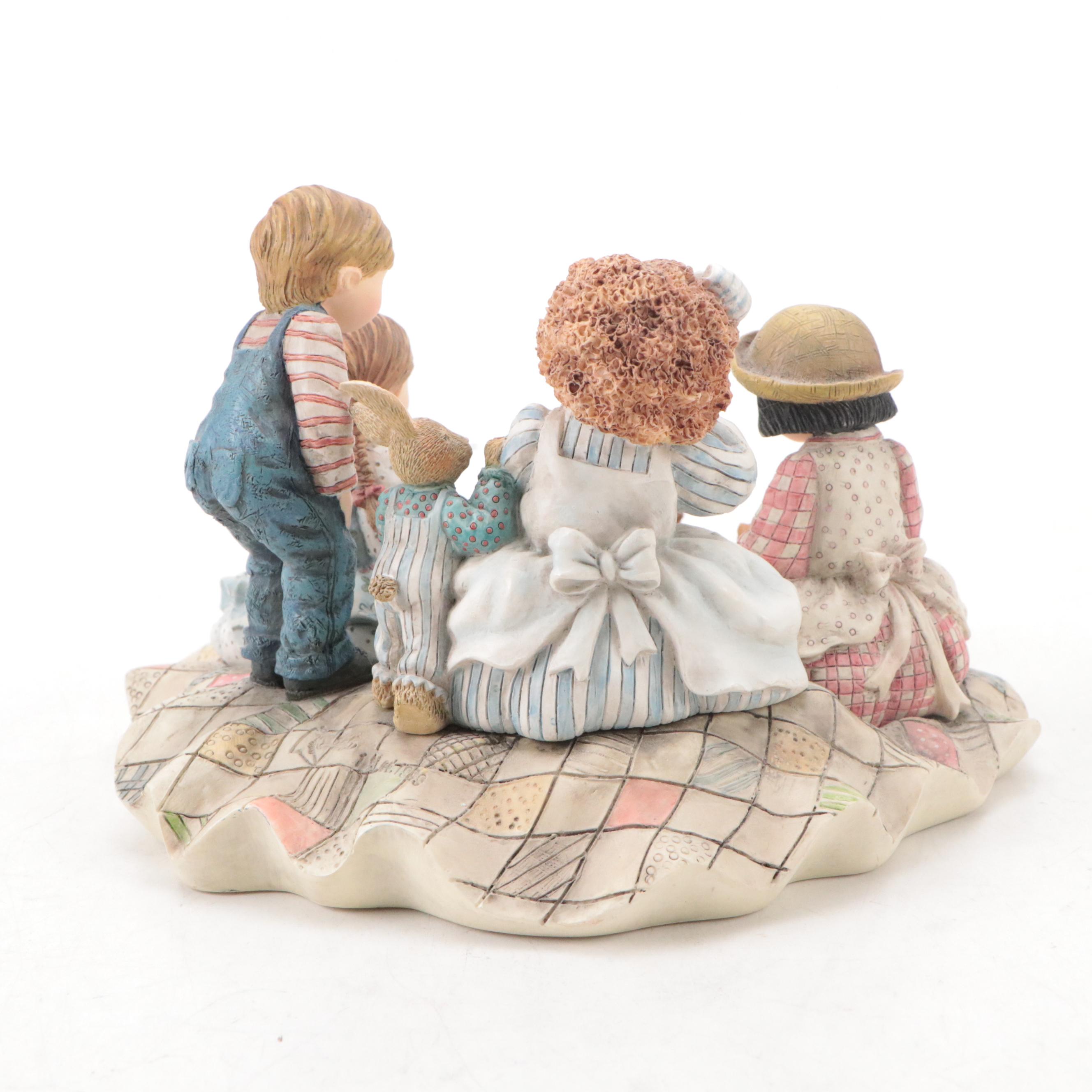 First Edition Picnic with Molly & More Special Friends Figurines by Lang & Wise