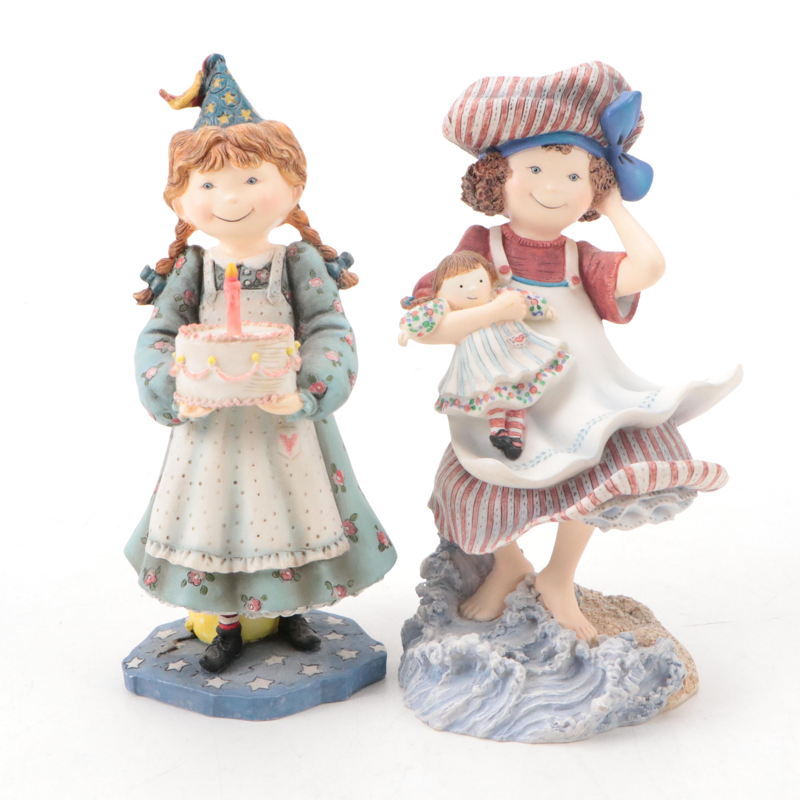 First Edition Picnic with Molly & More Special Friends Figurines by Lang & Wise