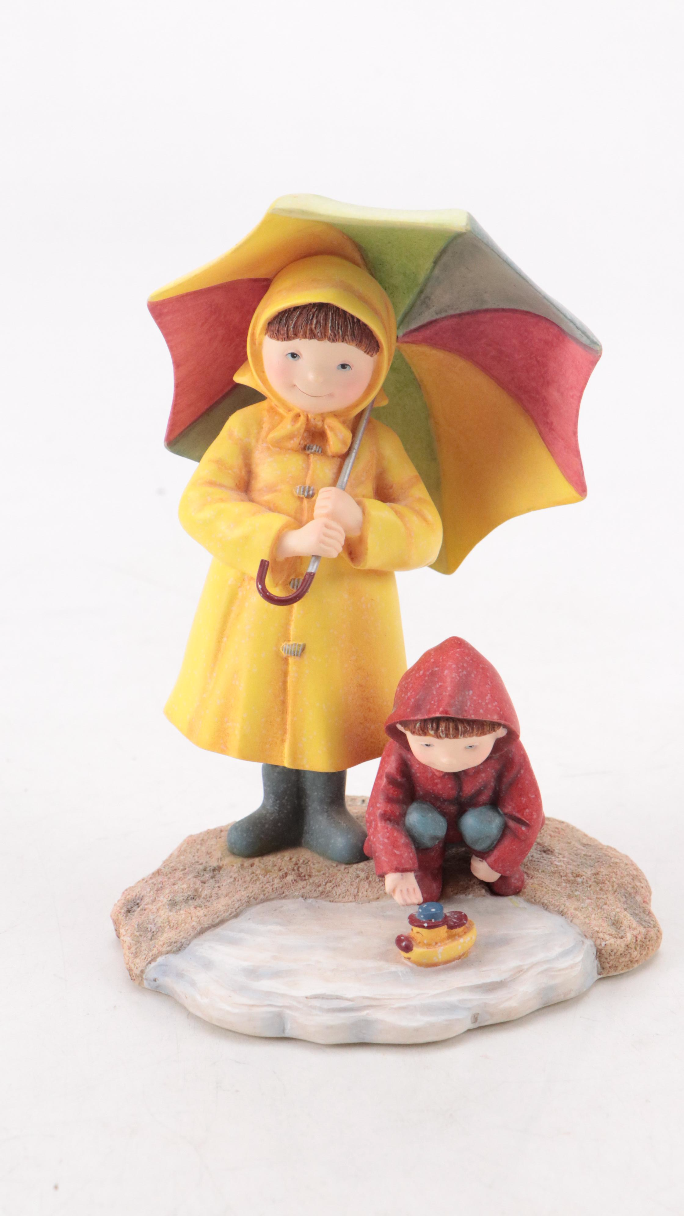 First Edition Picnic with Molly & More Special Friends Figurines by Lang & Wise