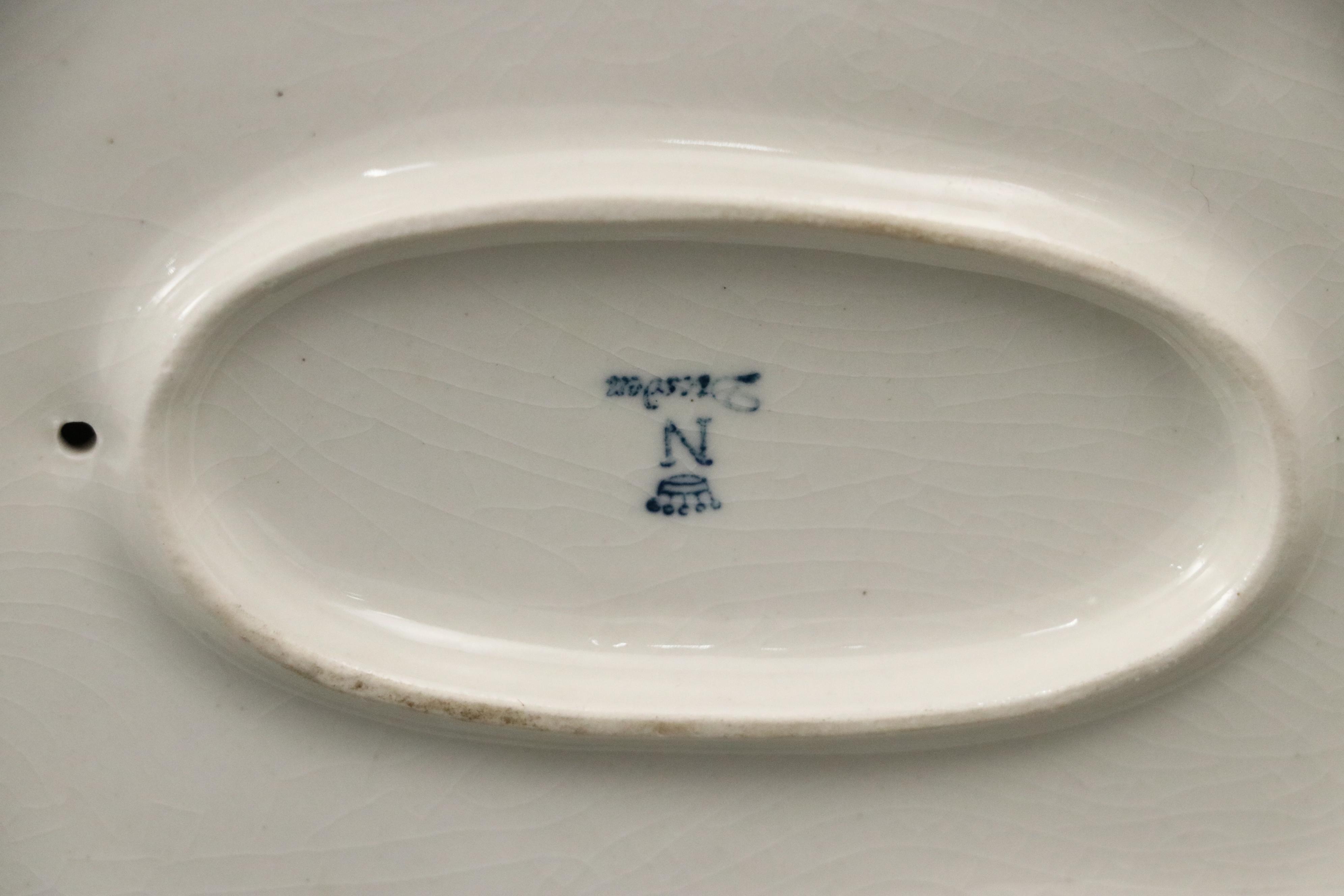 Sandizell Dresden Lace Porcelain Courtship Figurine, Mid-20th Century