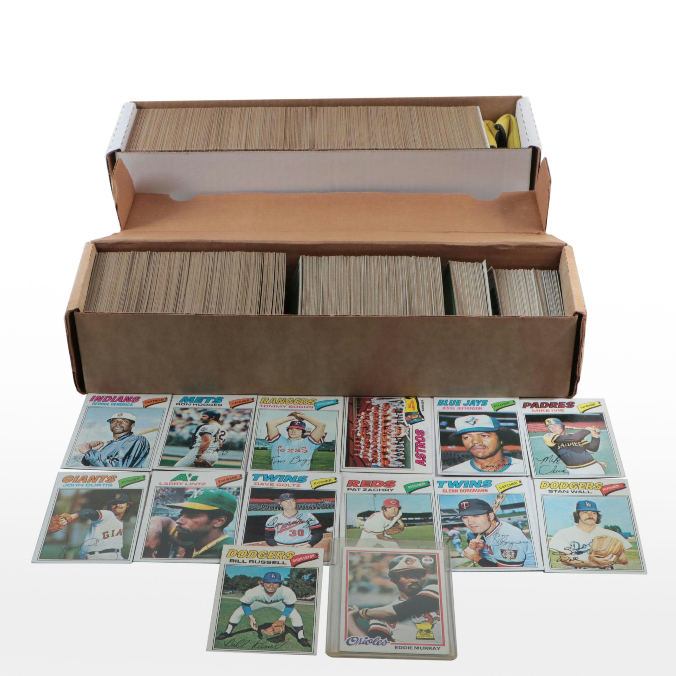 1978 and 1977 Topps Baseball Card Sets Featuring Nolan Ryan and More