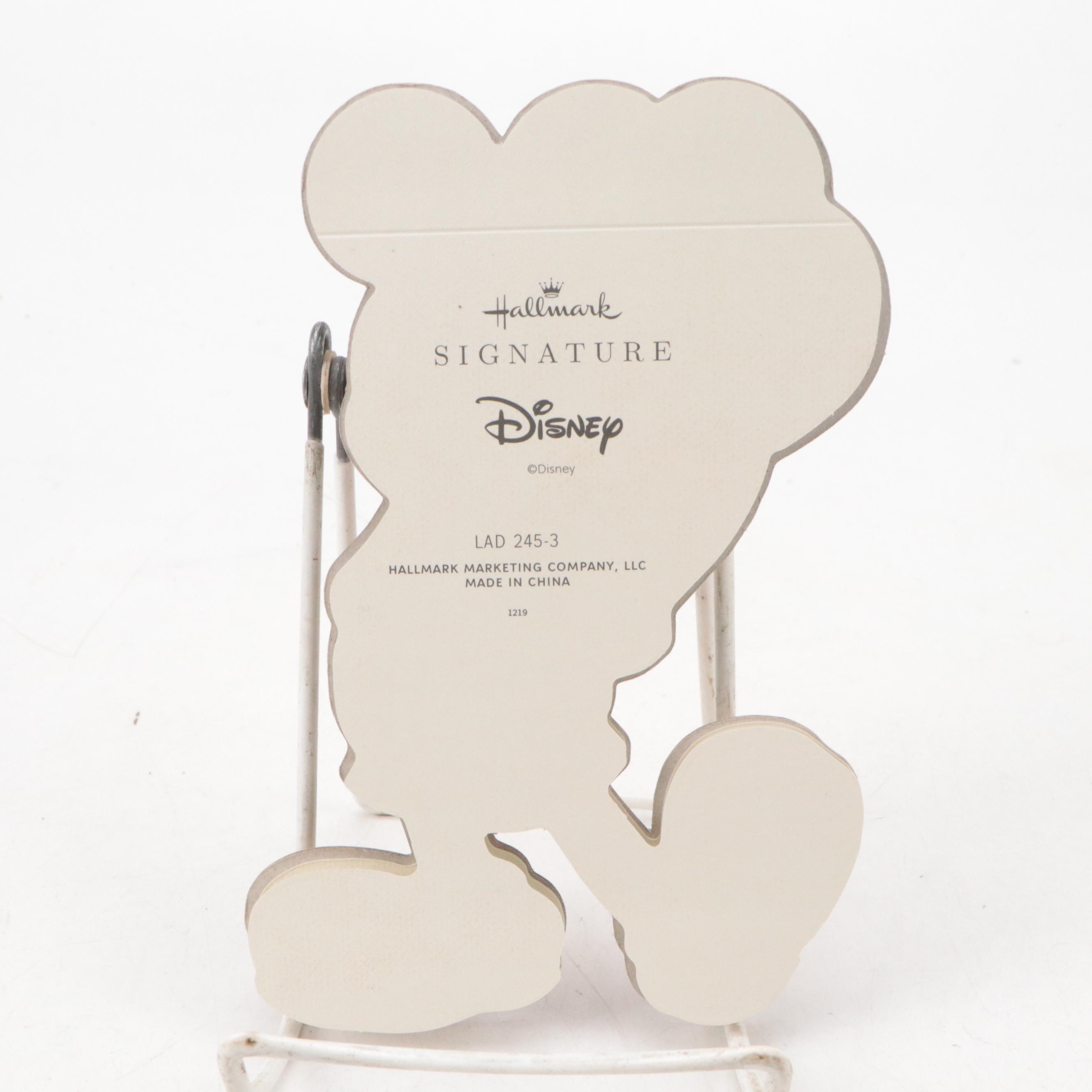 Mickey Mouse and Goofy Platter with Plates, Plaque and "LIFE" Magazine