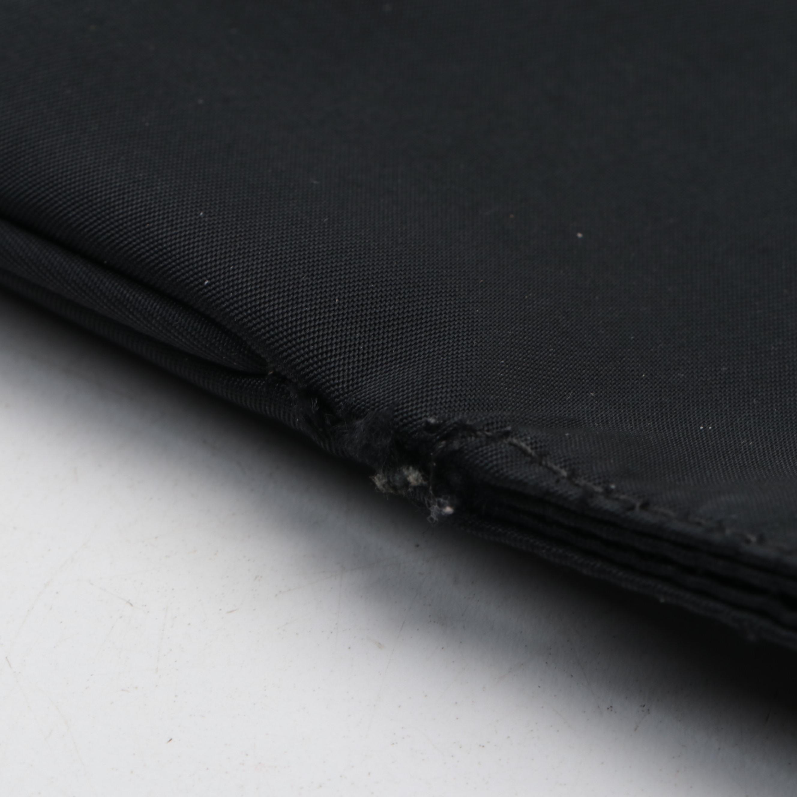 Fendi FF Logo Hobo Bag in Black Nylon