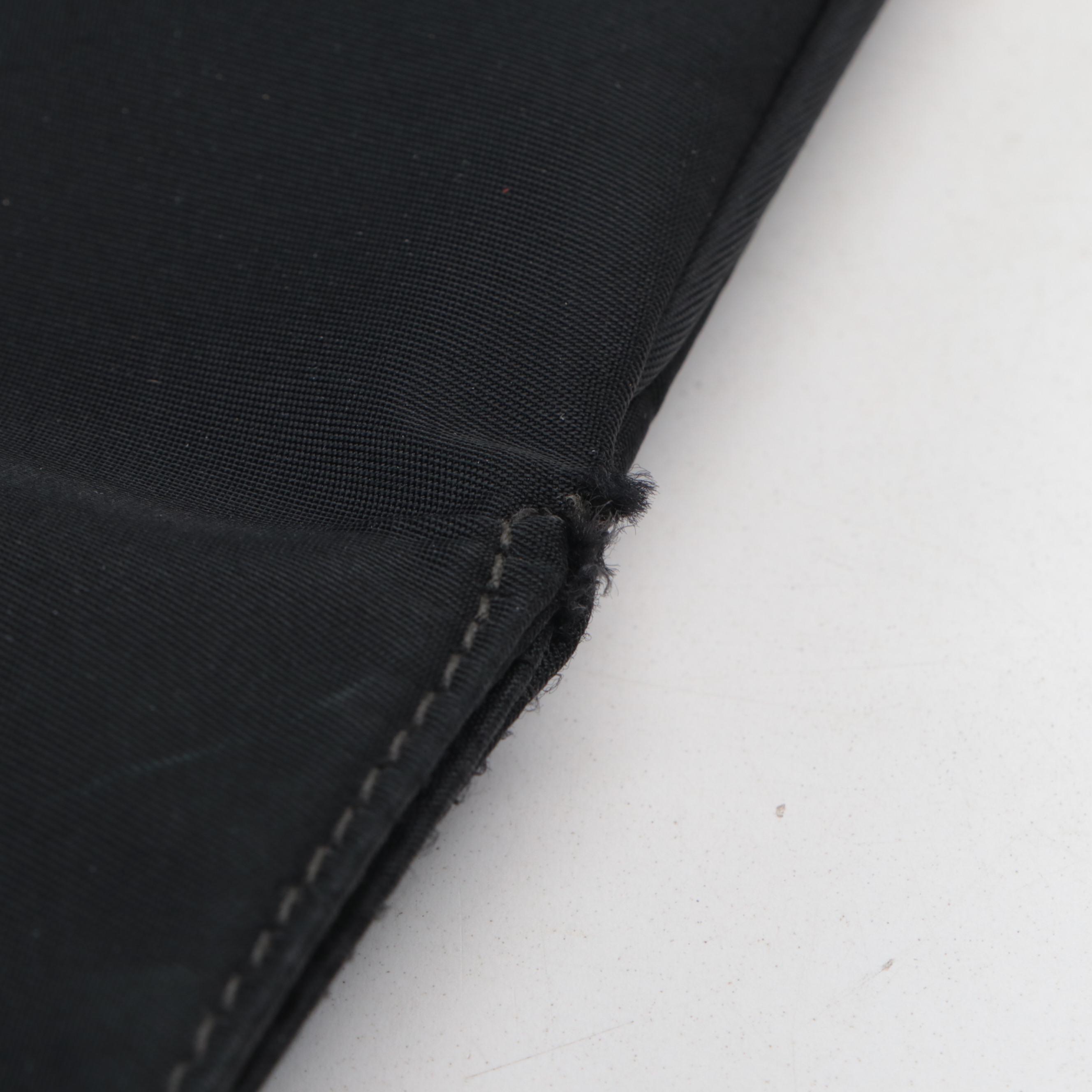 Fendi FF Logo Hobo Bag in Black Nylon