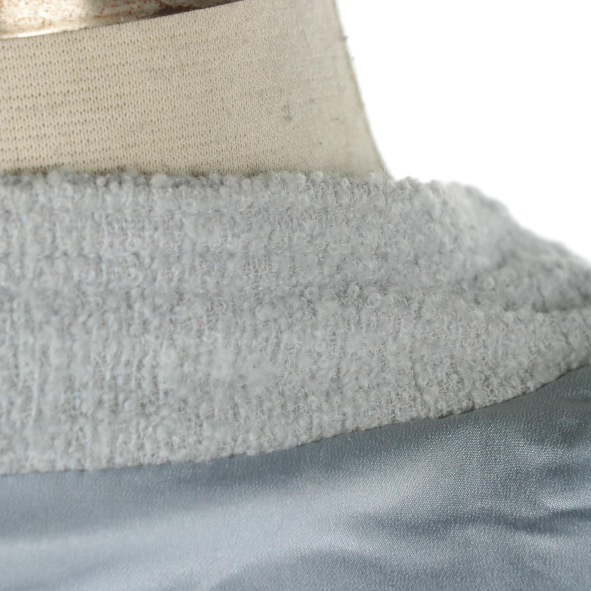 Chanel Boutique for Bergdorf Goodman Pale Blue Textured Wool Blend Jacket