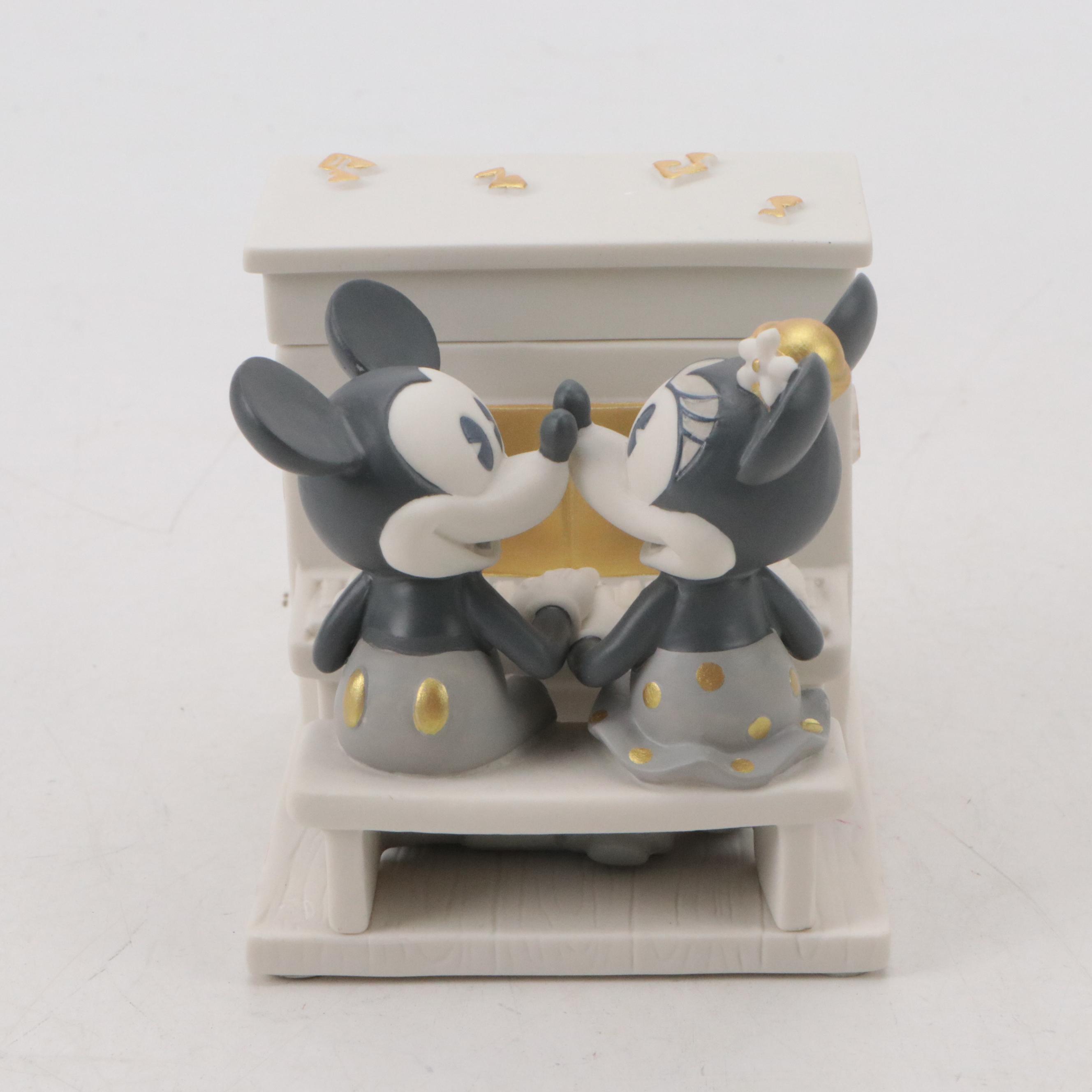 Florida Souvenir Plates with Disney World Book, Lenox Lidded Jar, and Box