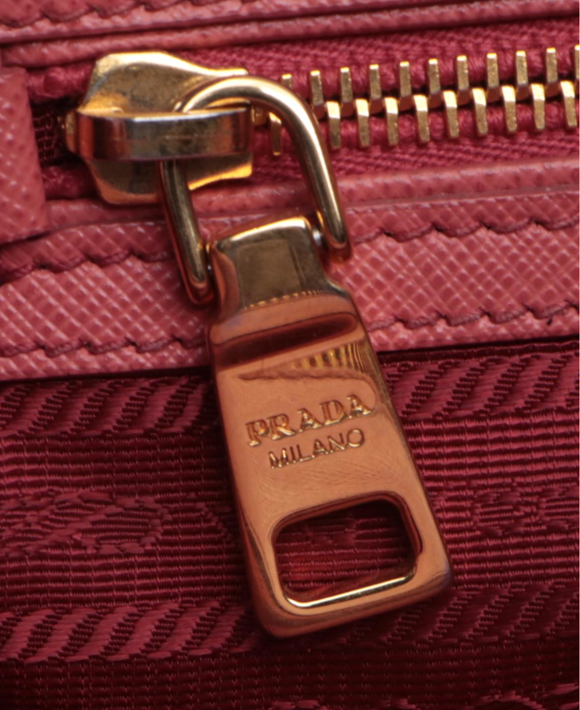 Prada Galleria Double Zip Handbag in Saffiano Leather