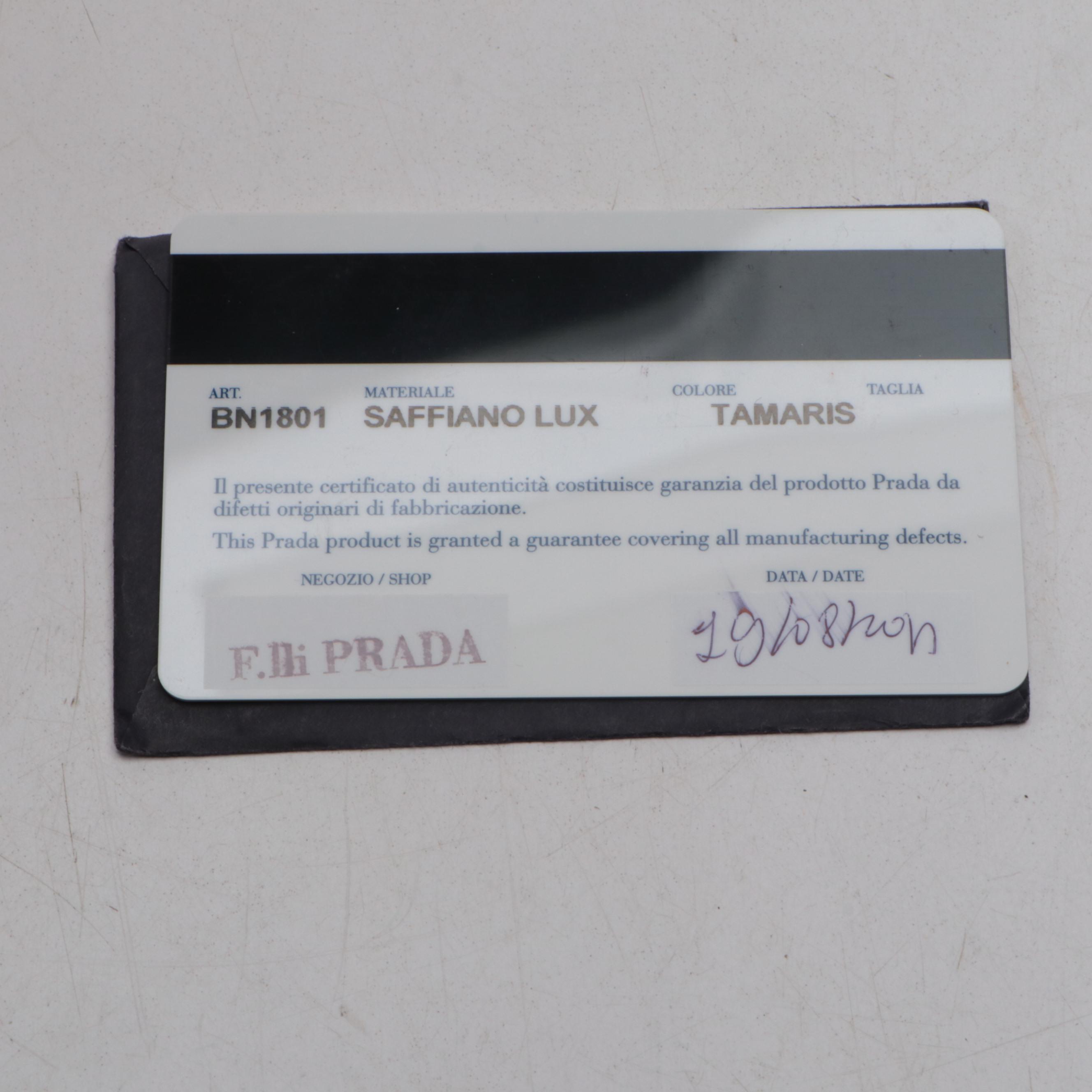 Prada Galleria Double Zip Handbag in Saffiano Leather