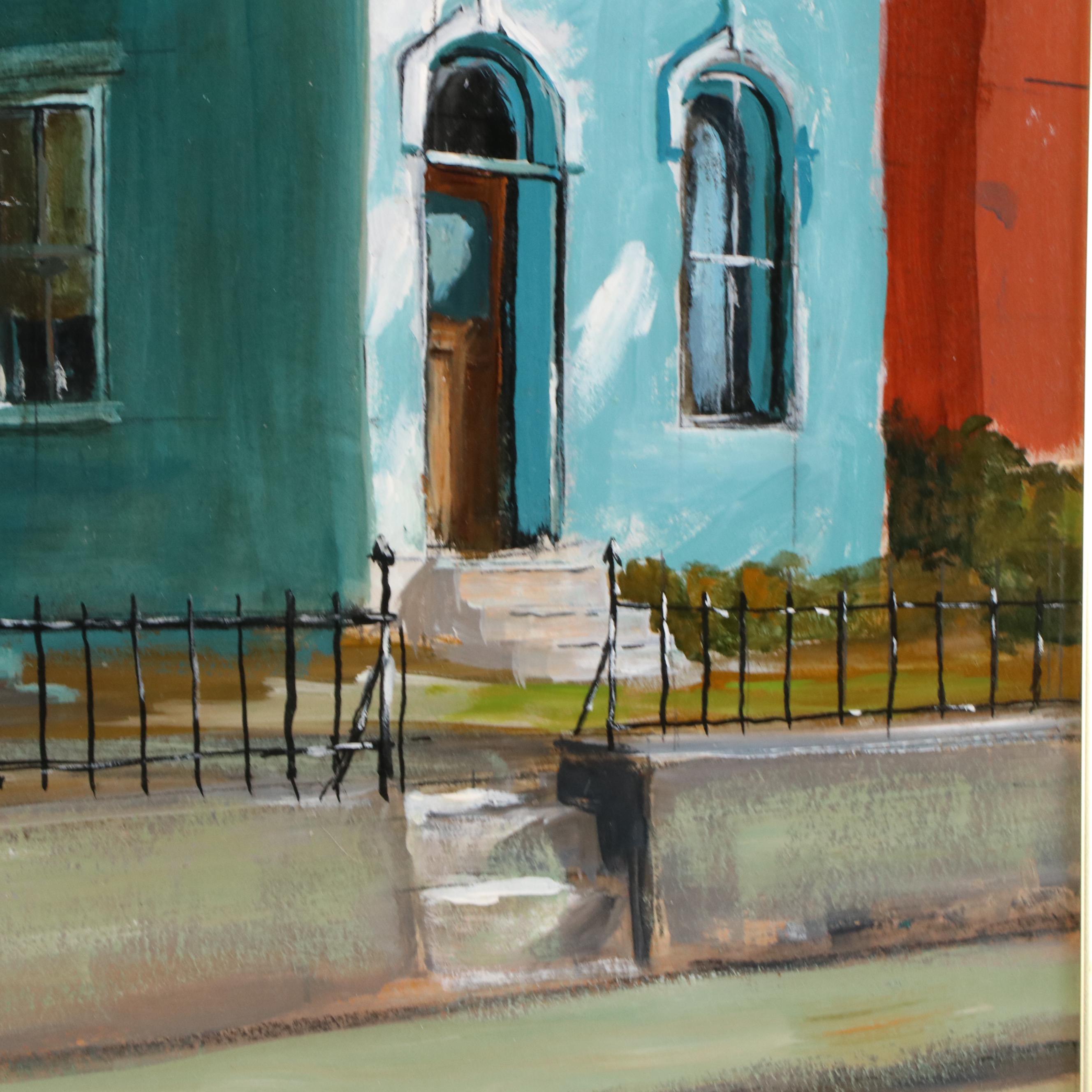 Charles J. Donnelly Oil Painting of Cincinnati Street