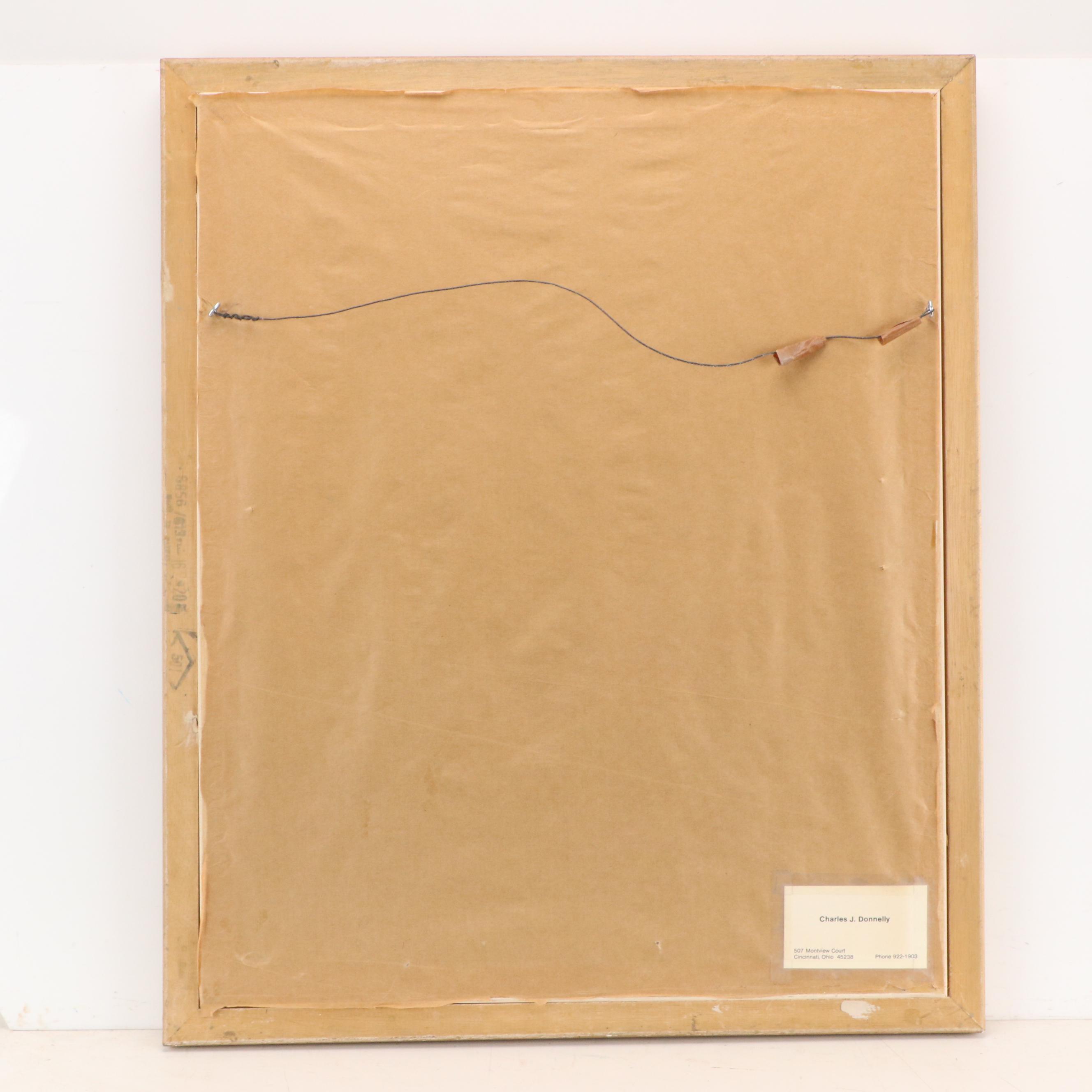 Charles J. Donnelly Oil Painting of Cincinnati Street