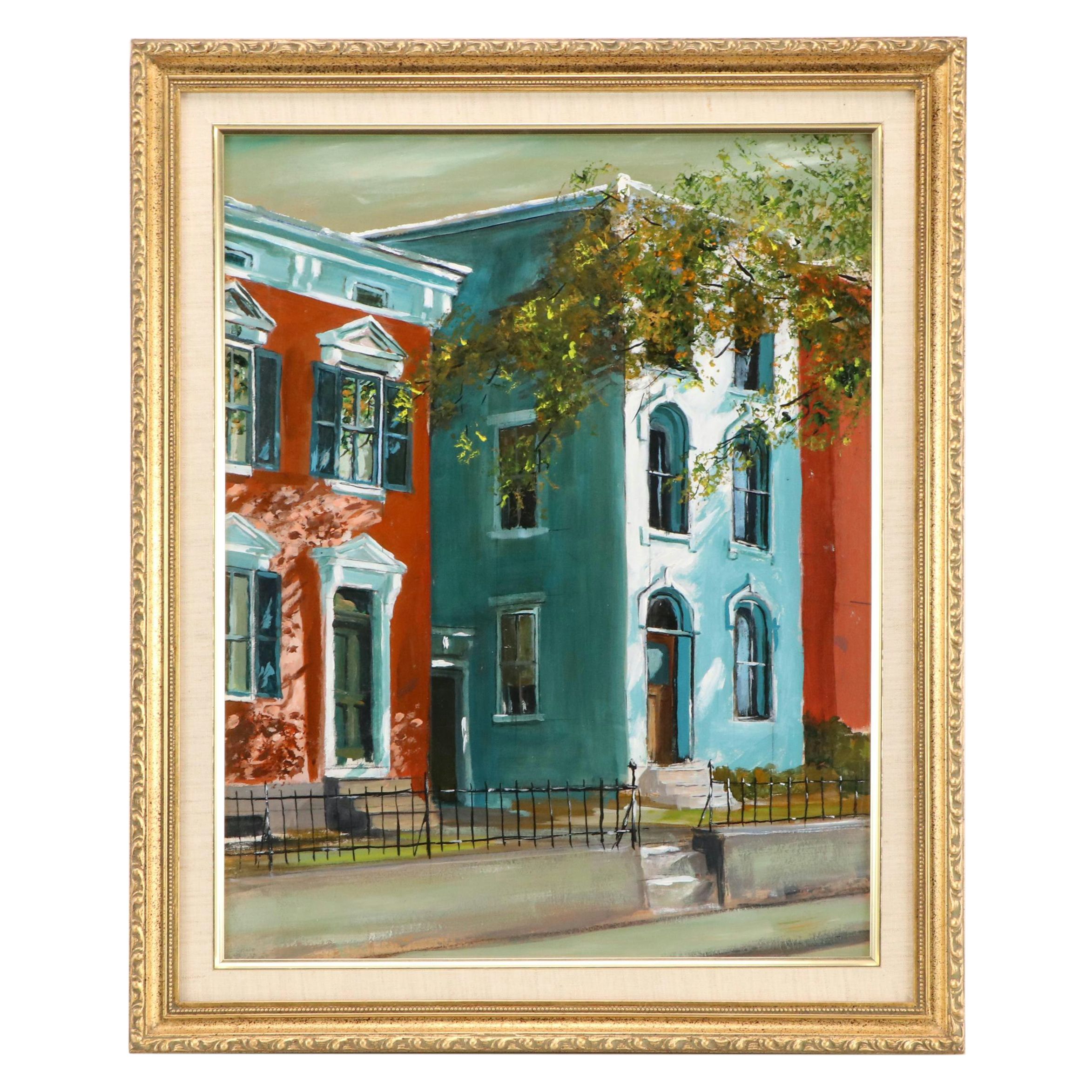 Charles J. Donnelly Oil Painting of Cincinnati Street