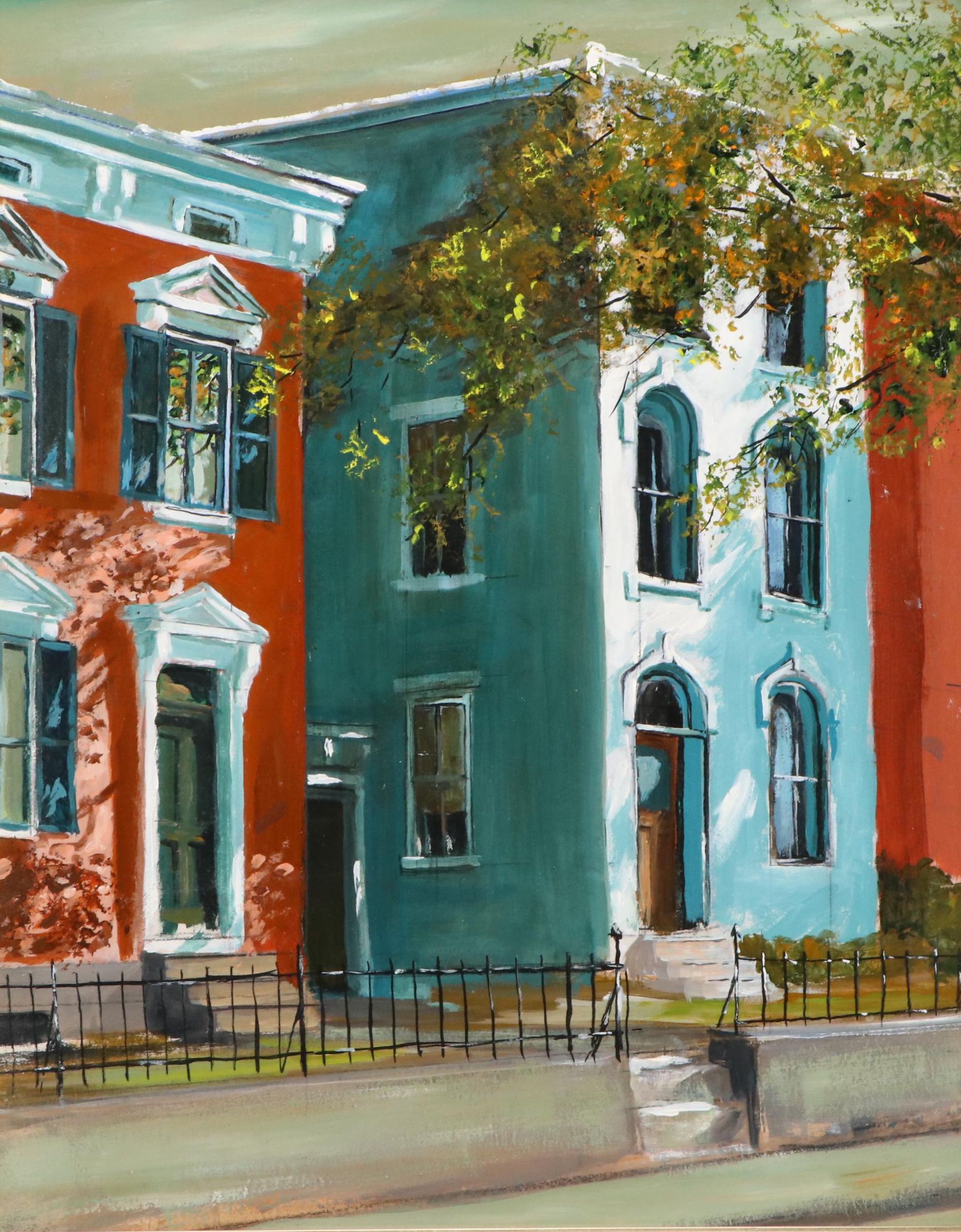 Charles J. Donnelly Oil Painting of Cincinnati Street