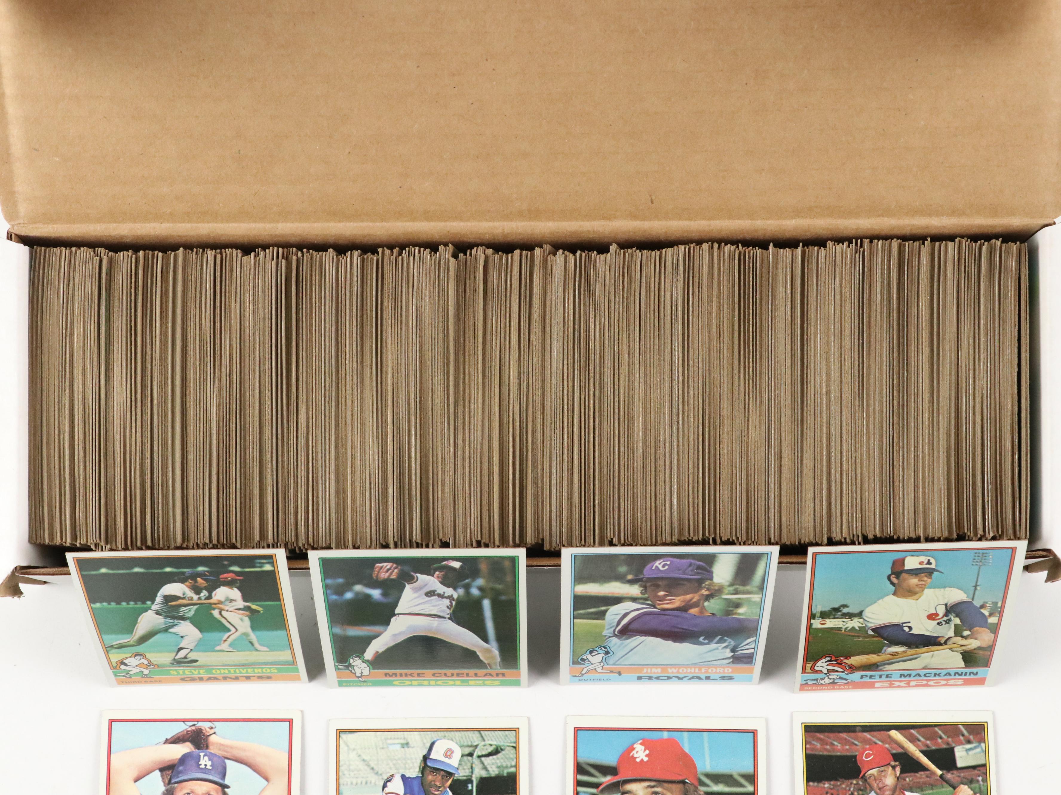 1976 Topps Complete Baseball Card Set Featuring Dennis Eckersley Rookie and More