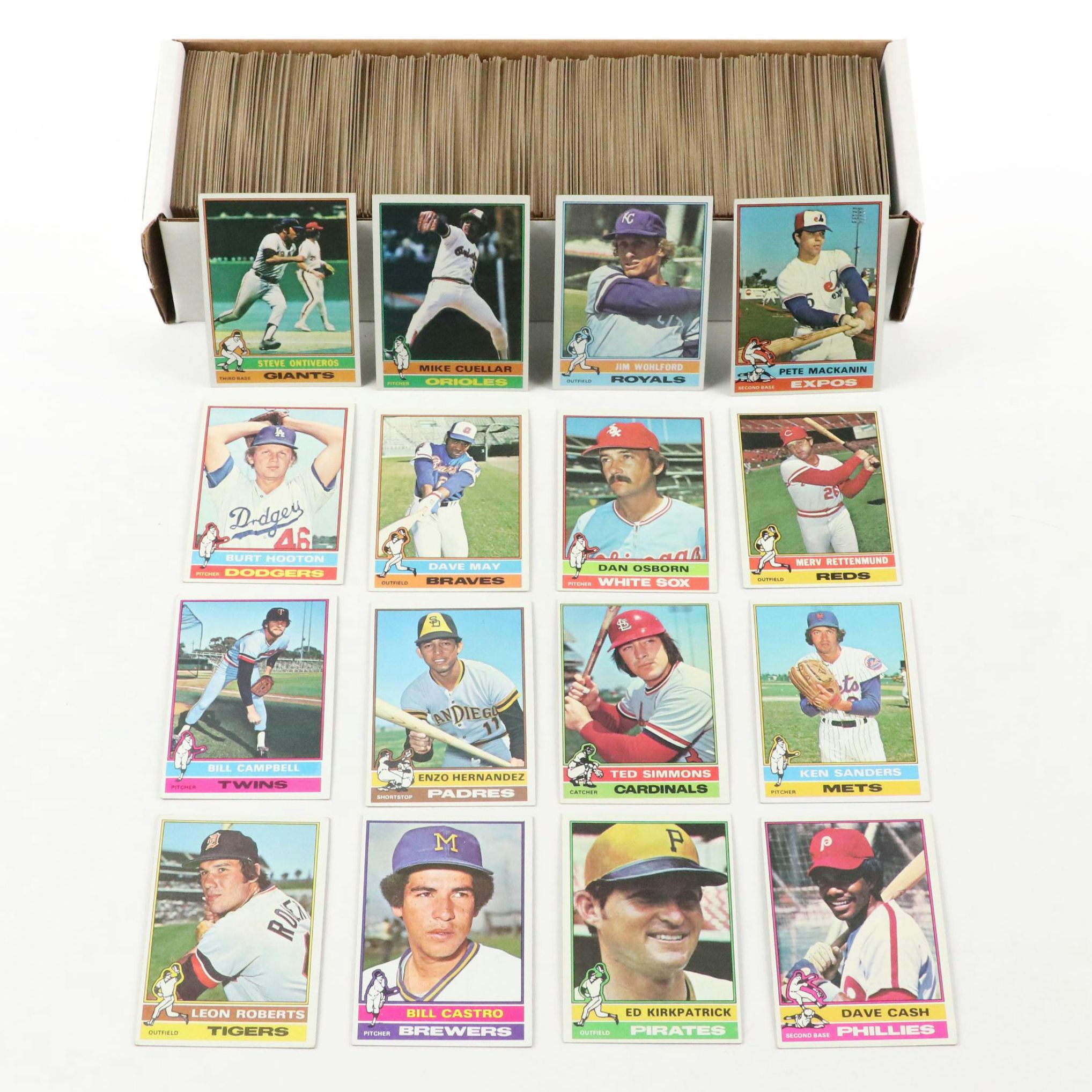 1976 Topps Complete Baseball Card Set Featuring Dennis Eckersley Rookie and More