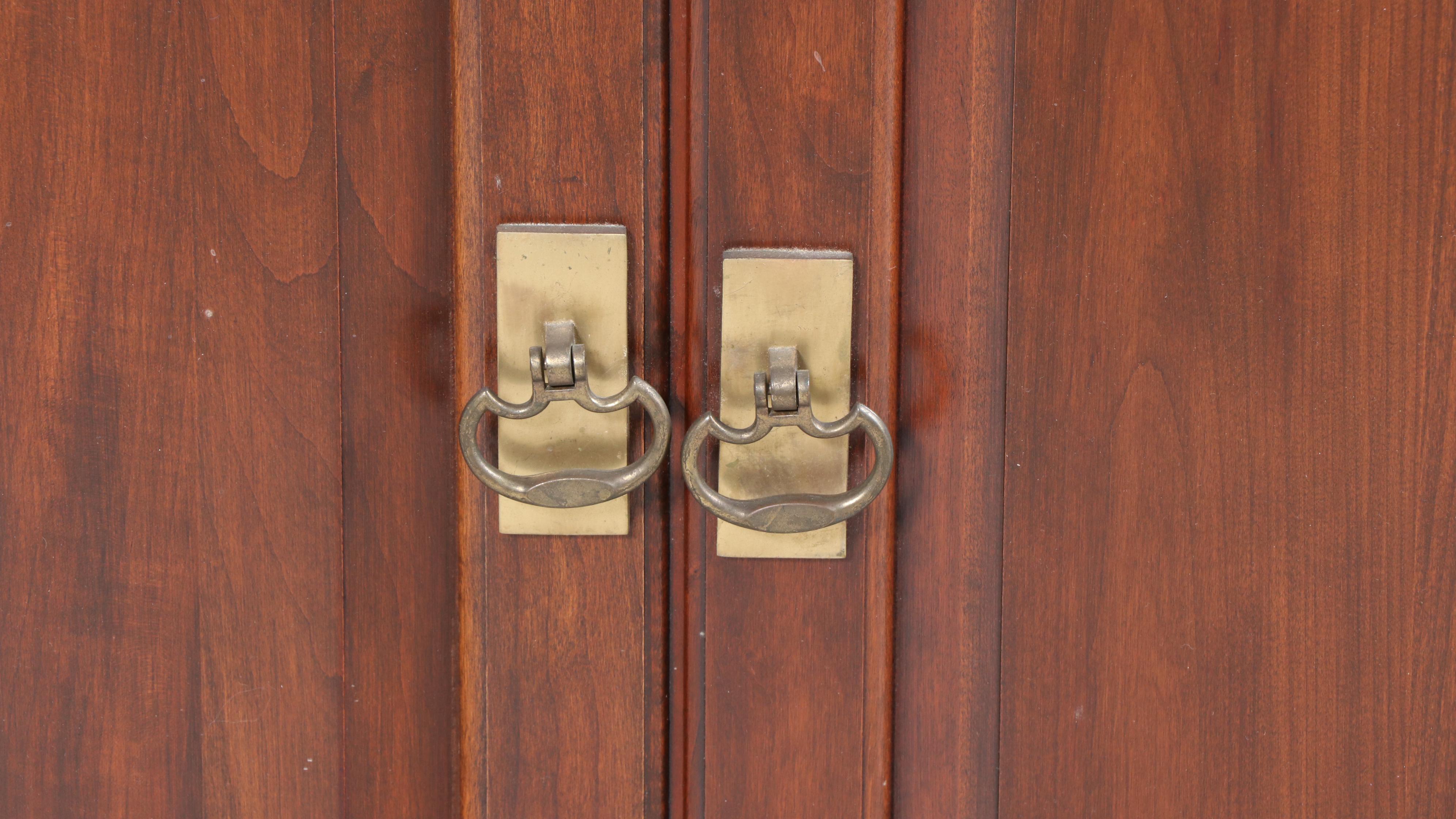 Pennsylvania House Federal Style Cherrywood China Cabinet, Late 20th Century
