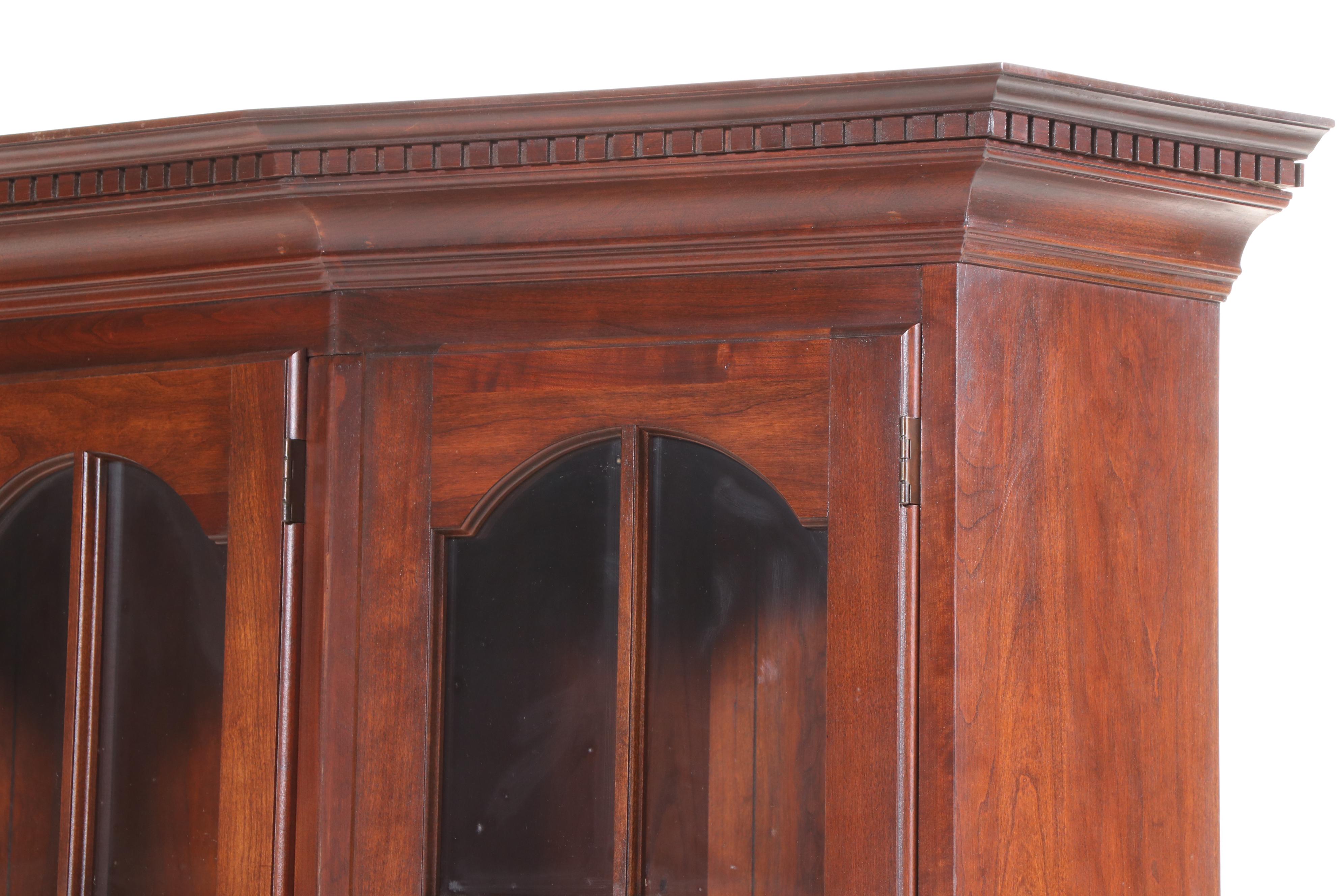 Pennsylvania House Federal Style Cherrywood China Cabinet, Late 20th Century