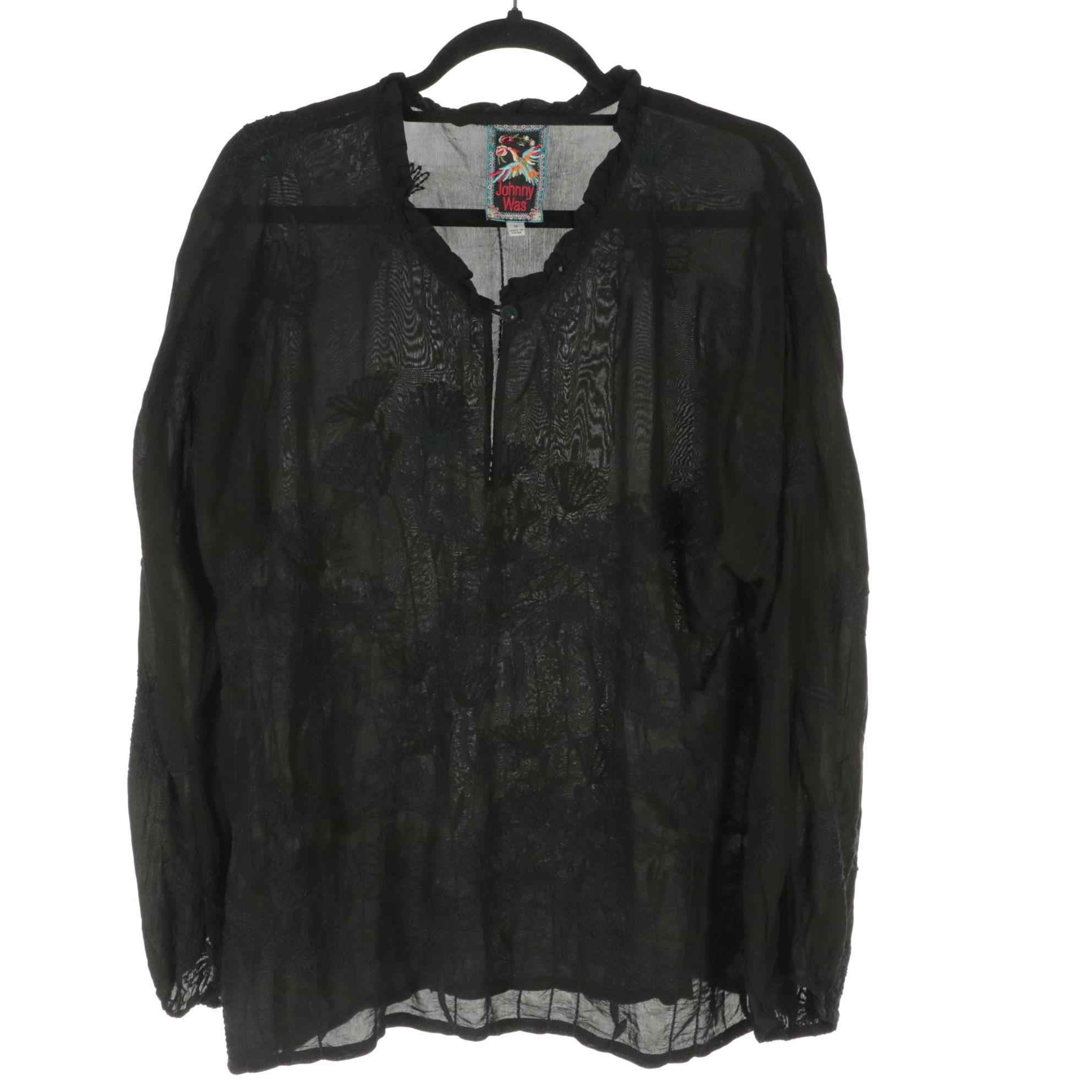 Johnny Was Embroidered Tops