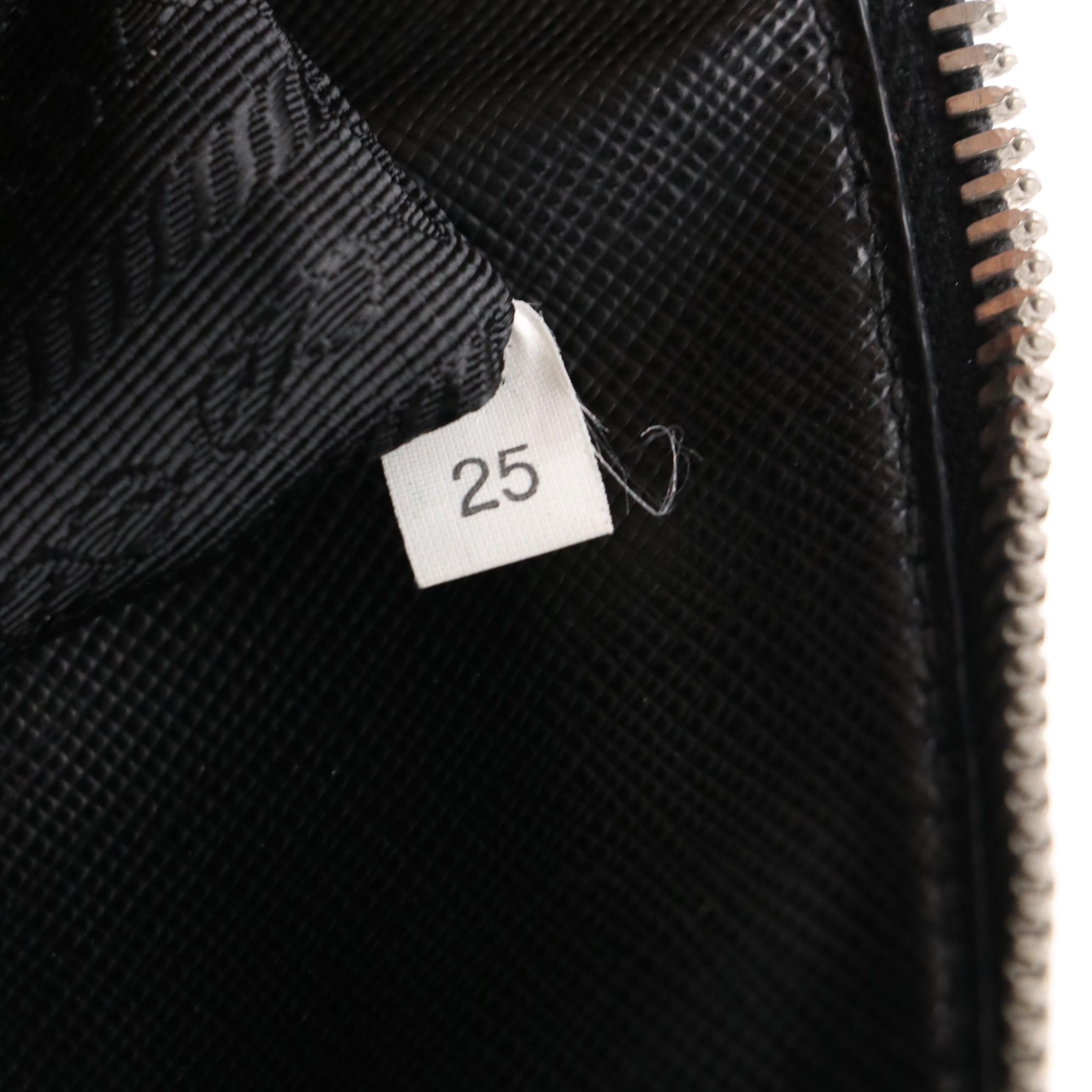 Prada Top Handle Bag in Black Saffiano Leather and Tessuto Nylon