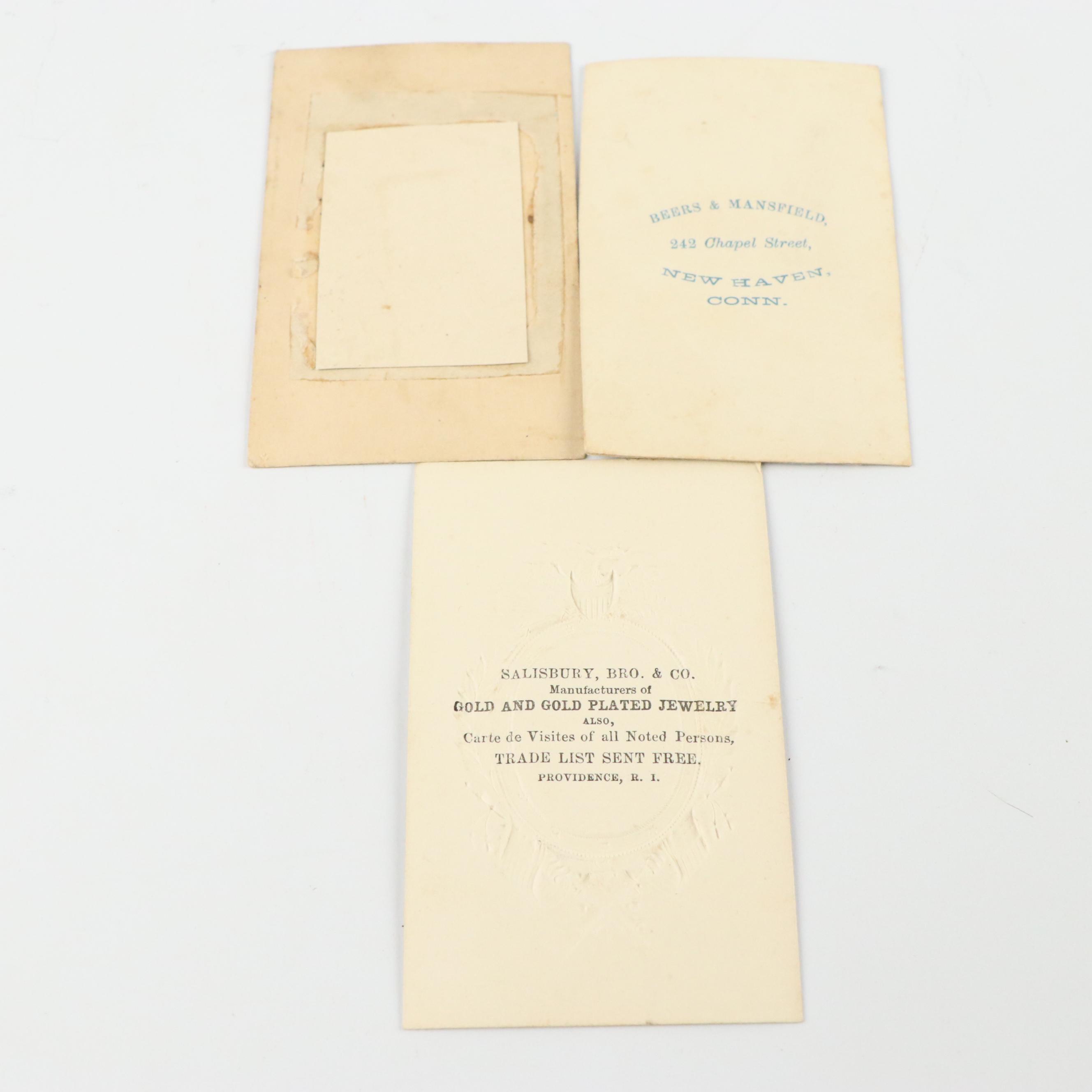 Civil War Era Photos of Ulysses S. Grant with Other Union Officer and Solider