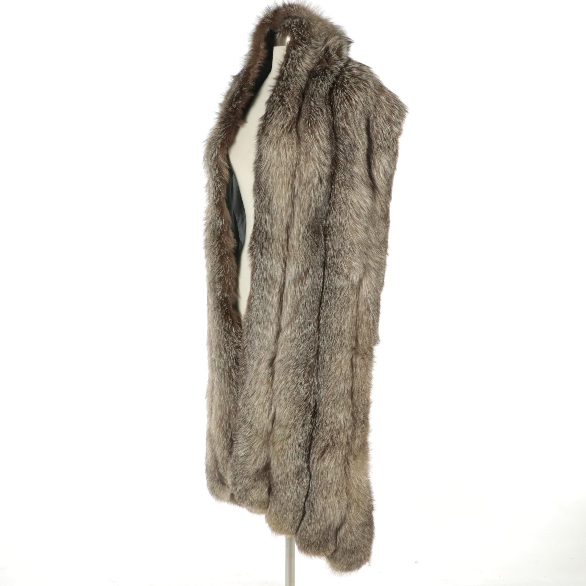Neiman-Marcus Fox Fur Shoulder Wrap Stole