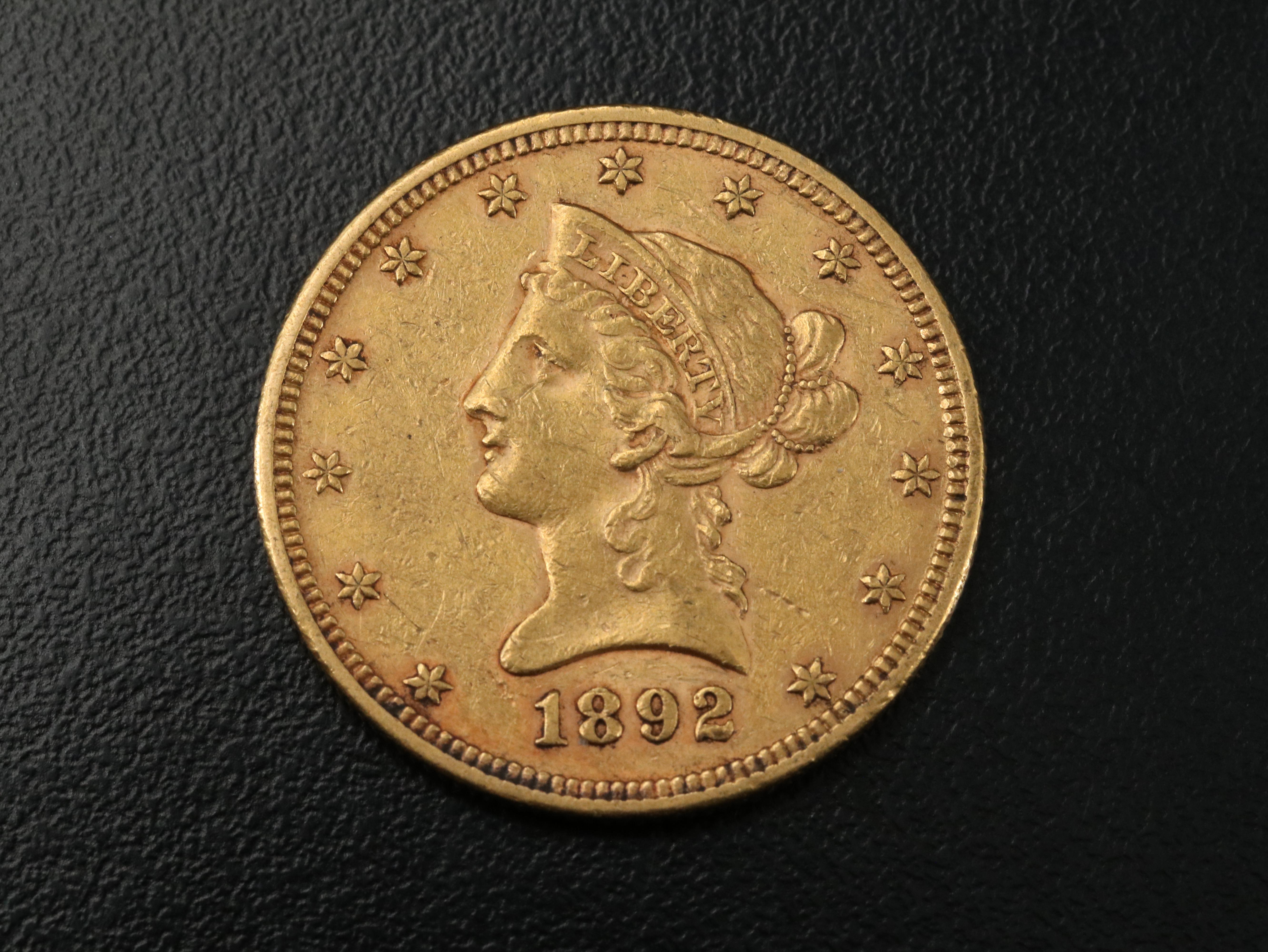 1892 Liberty Head $10 Gold Coin