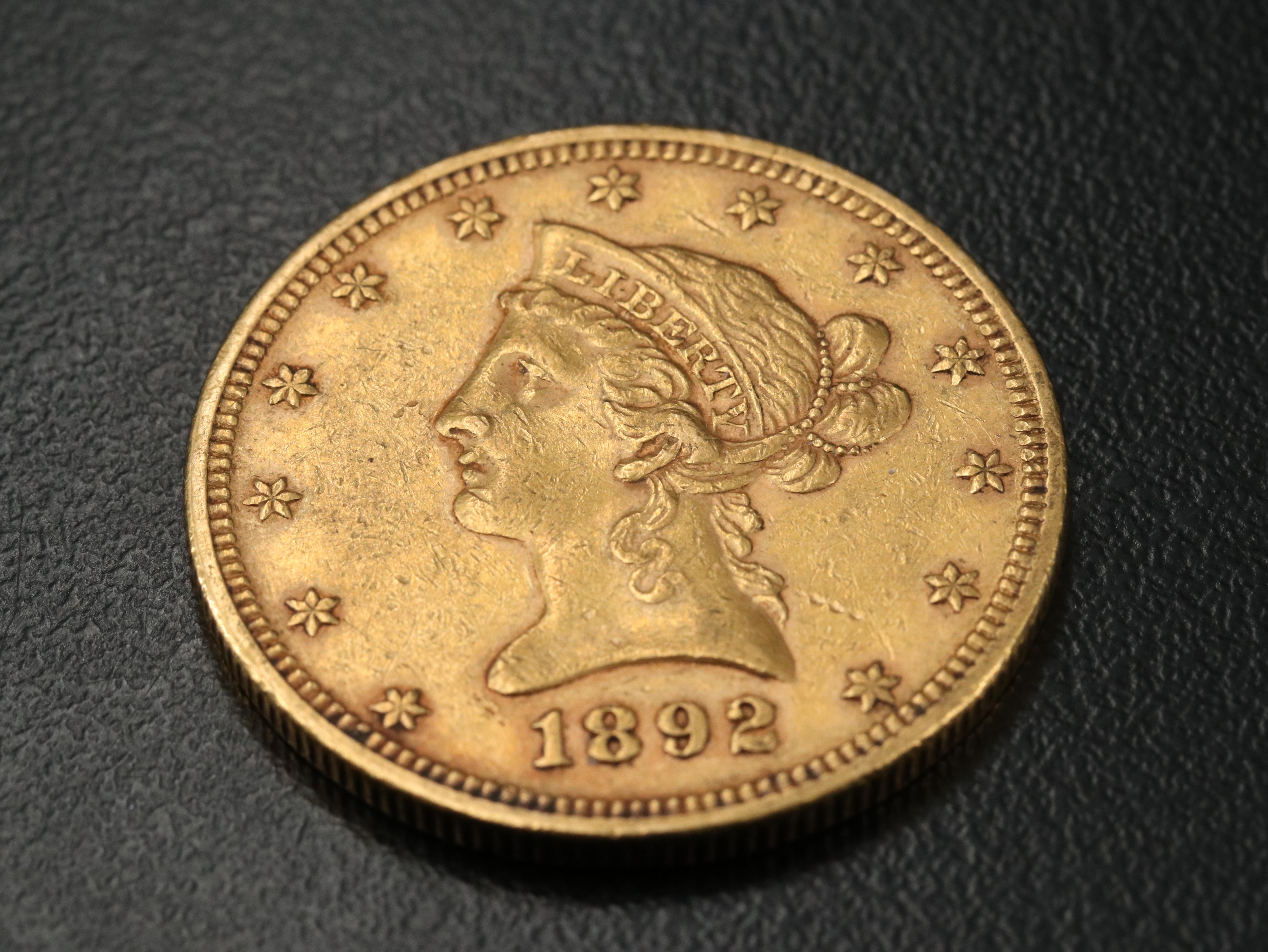 1892 Liberty Head $10 Gold Coin